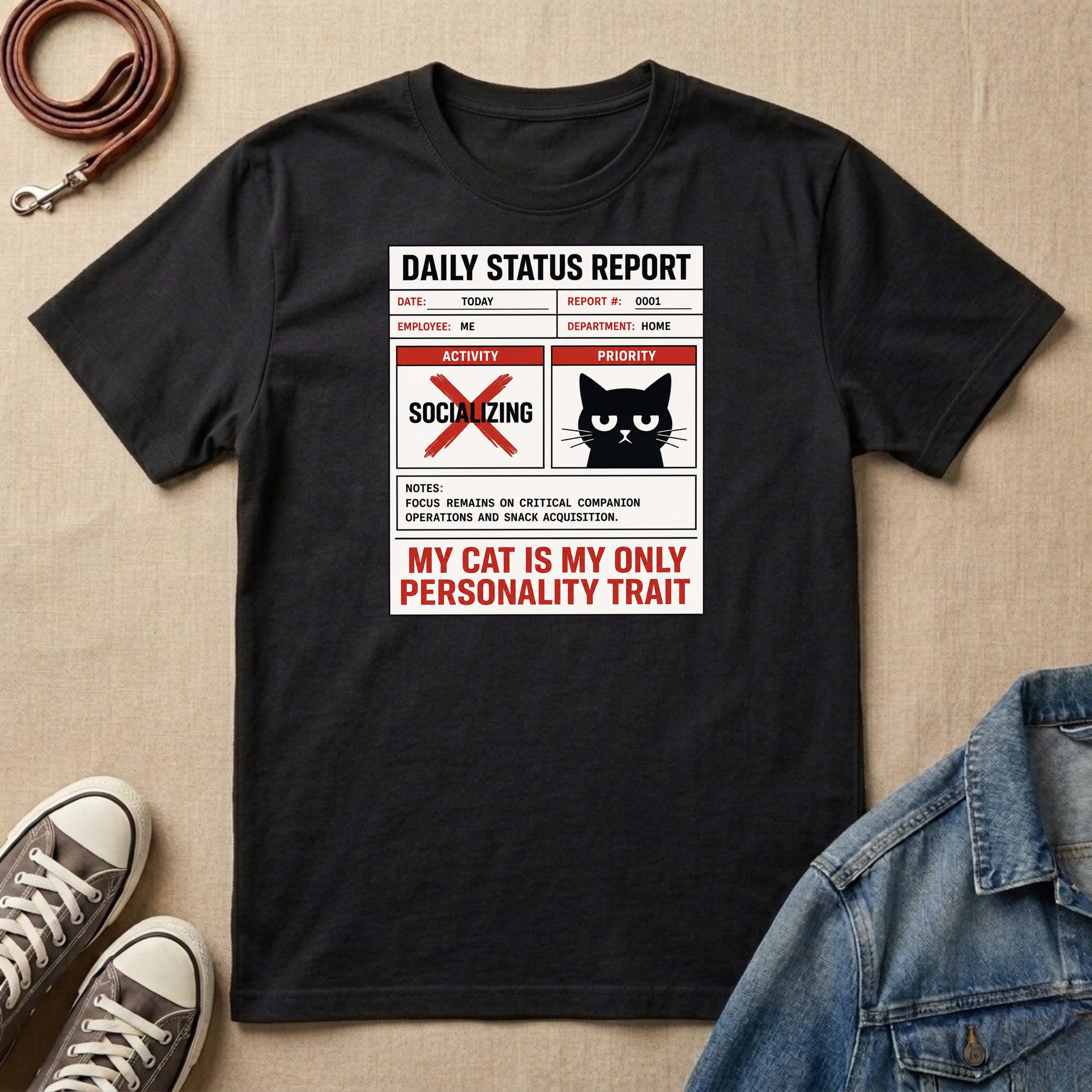 My Cat is My Only Personality Trait T-shirt