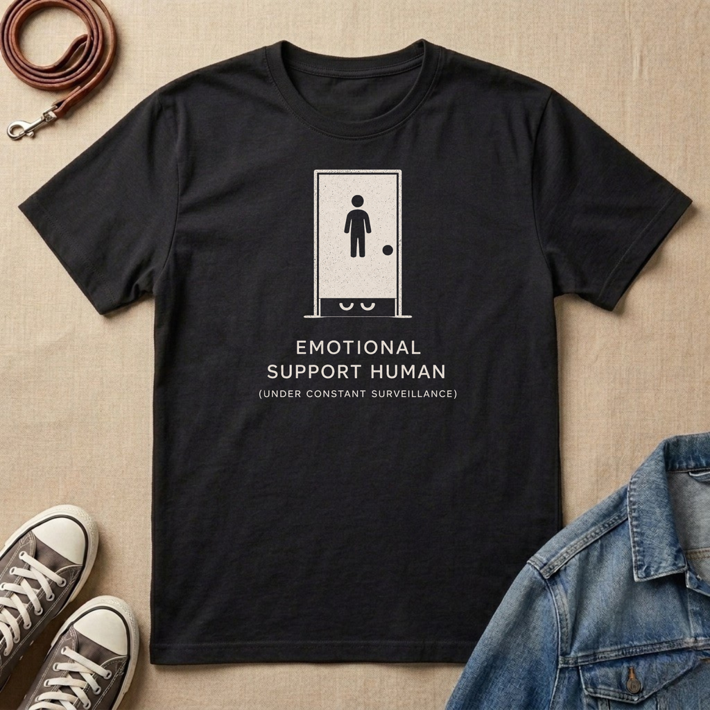 Emotional Support Human Under Constant Surveillance T-shirt