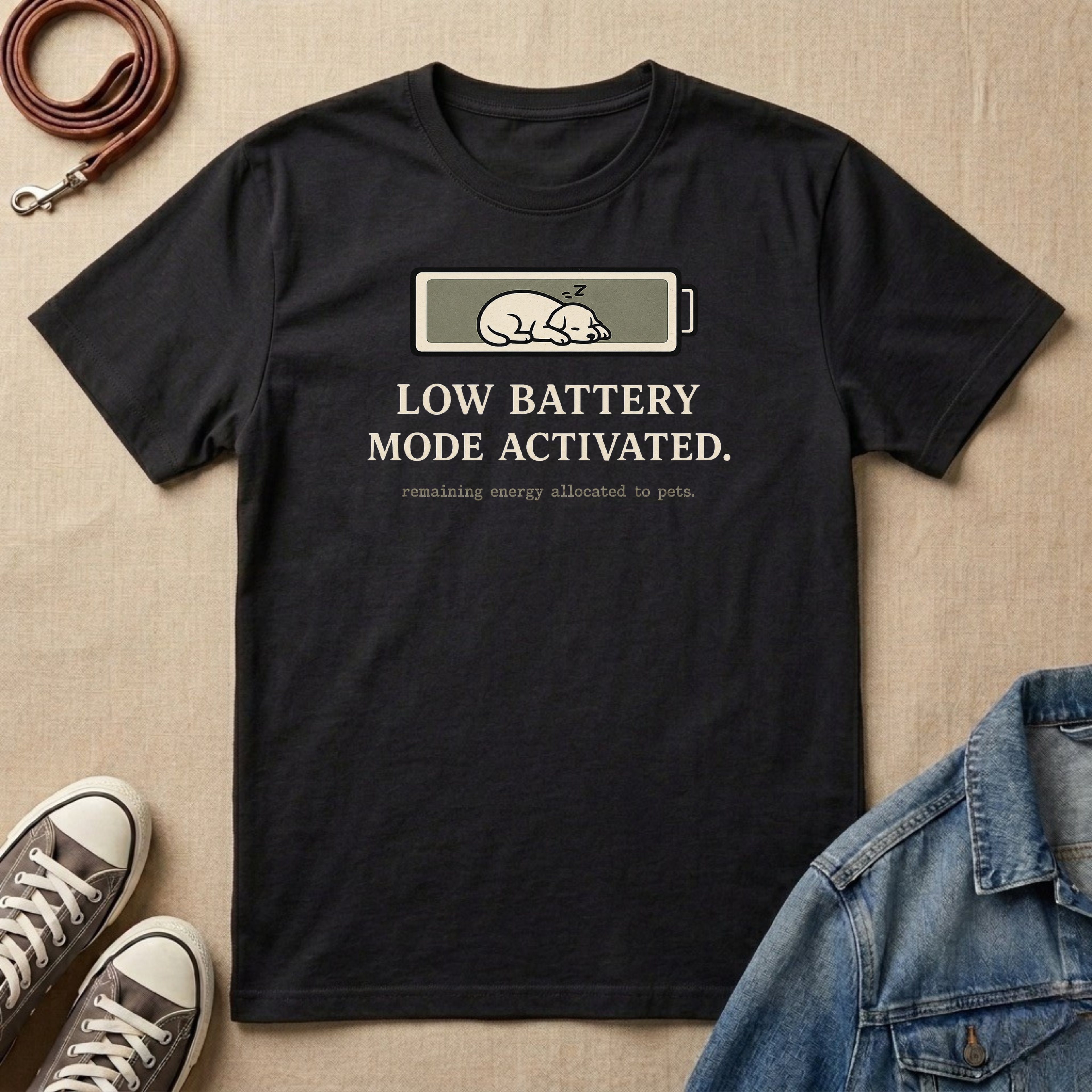 Low Battery Mode Activated T-shirt