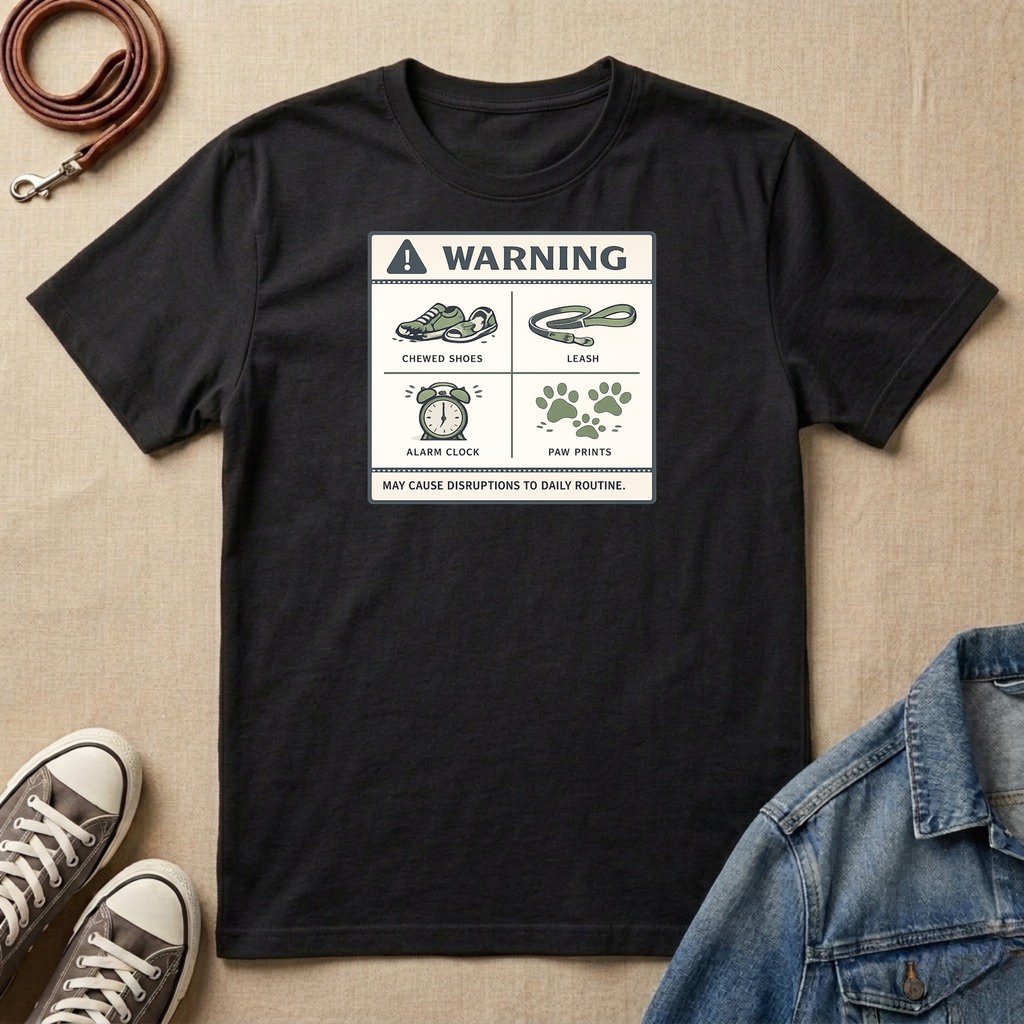 Warning: May Cause Disruptions to Daily Routine T-shirt