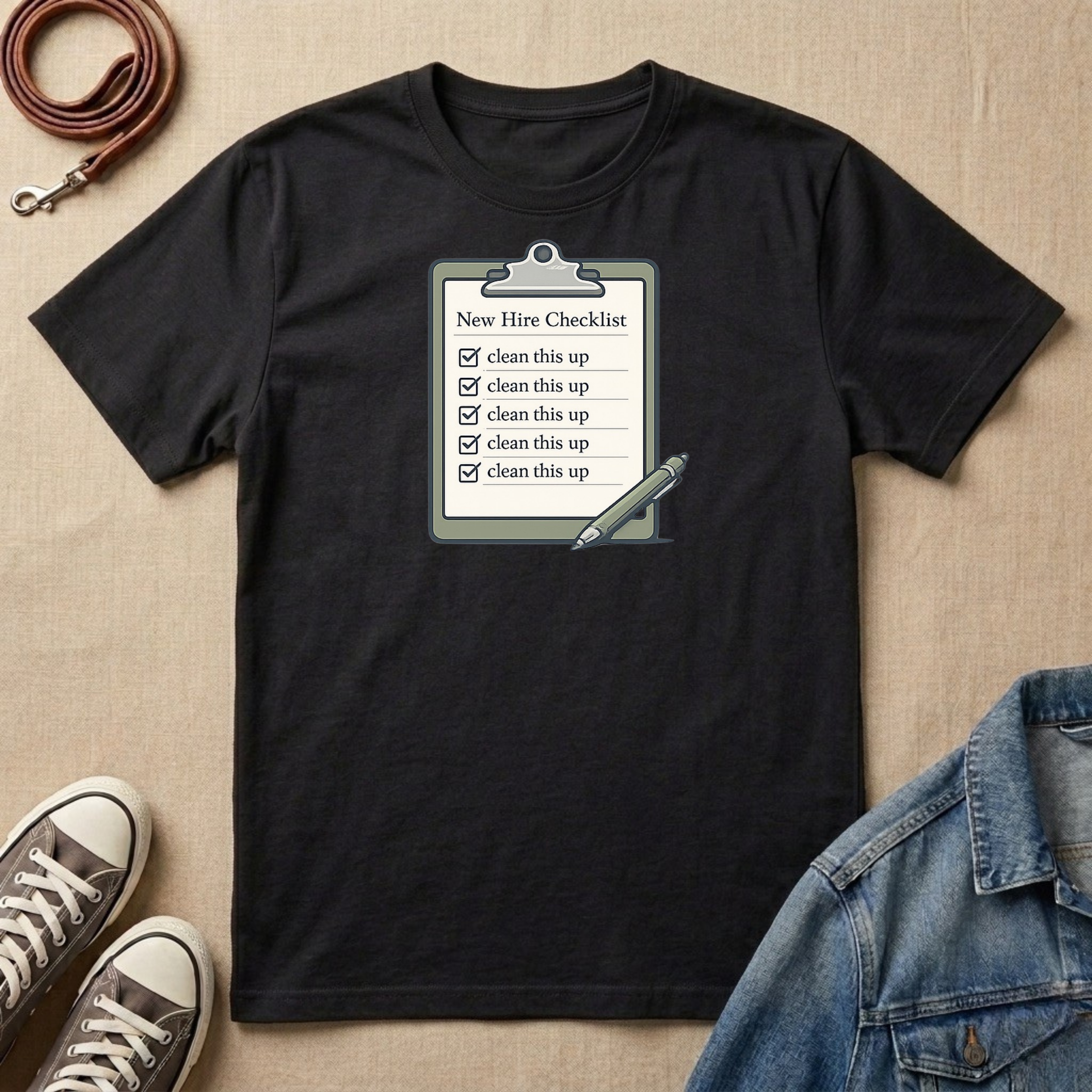 New Hire Checklist T-shirt