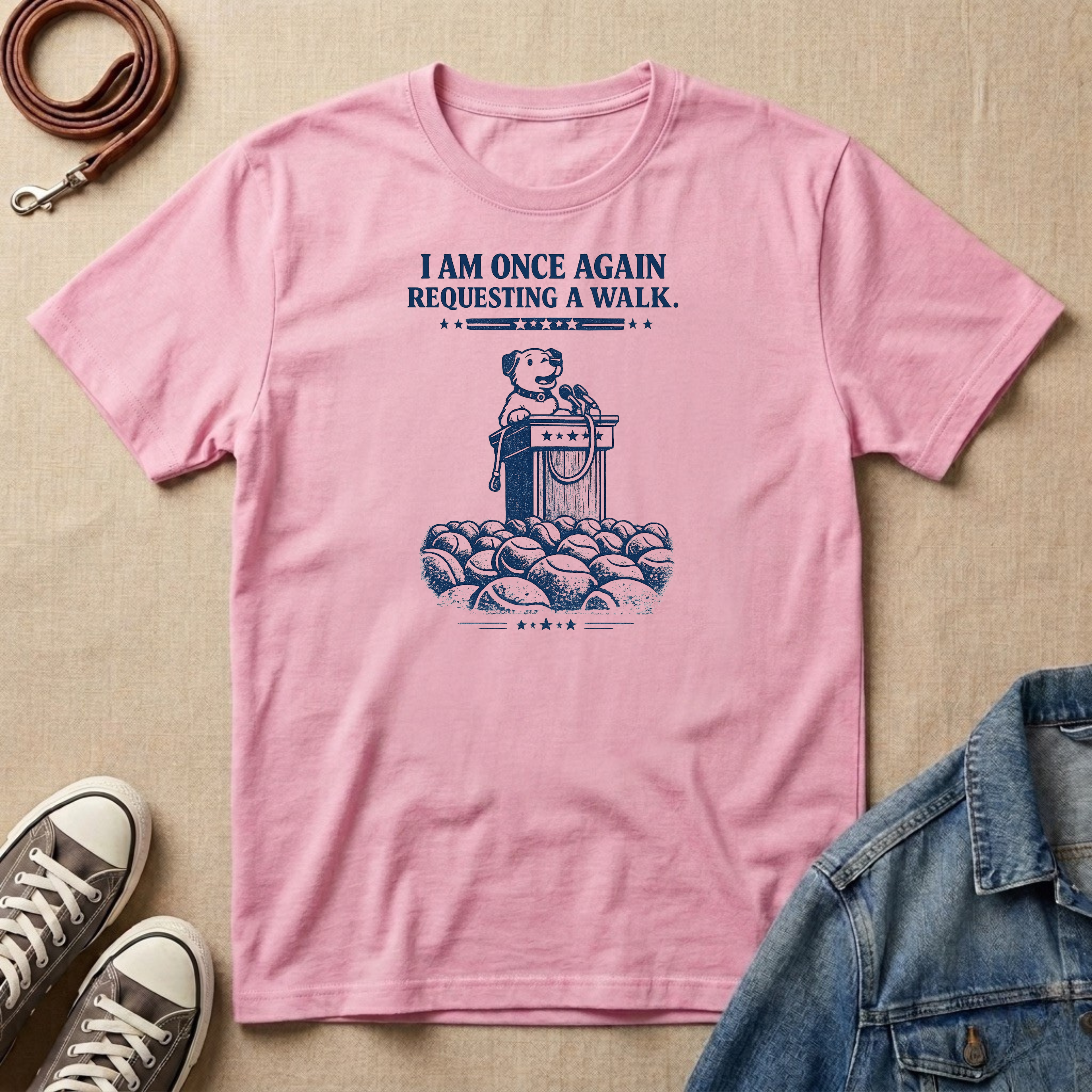 Requesting a Walk T-shirt