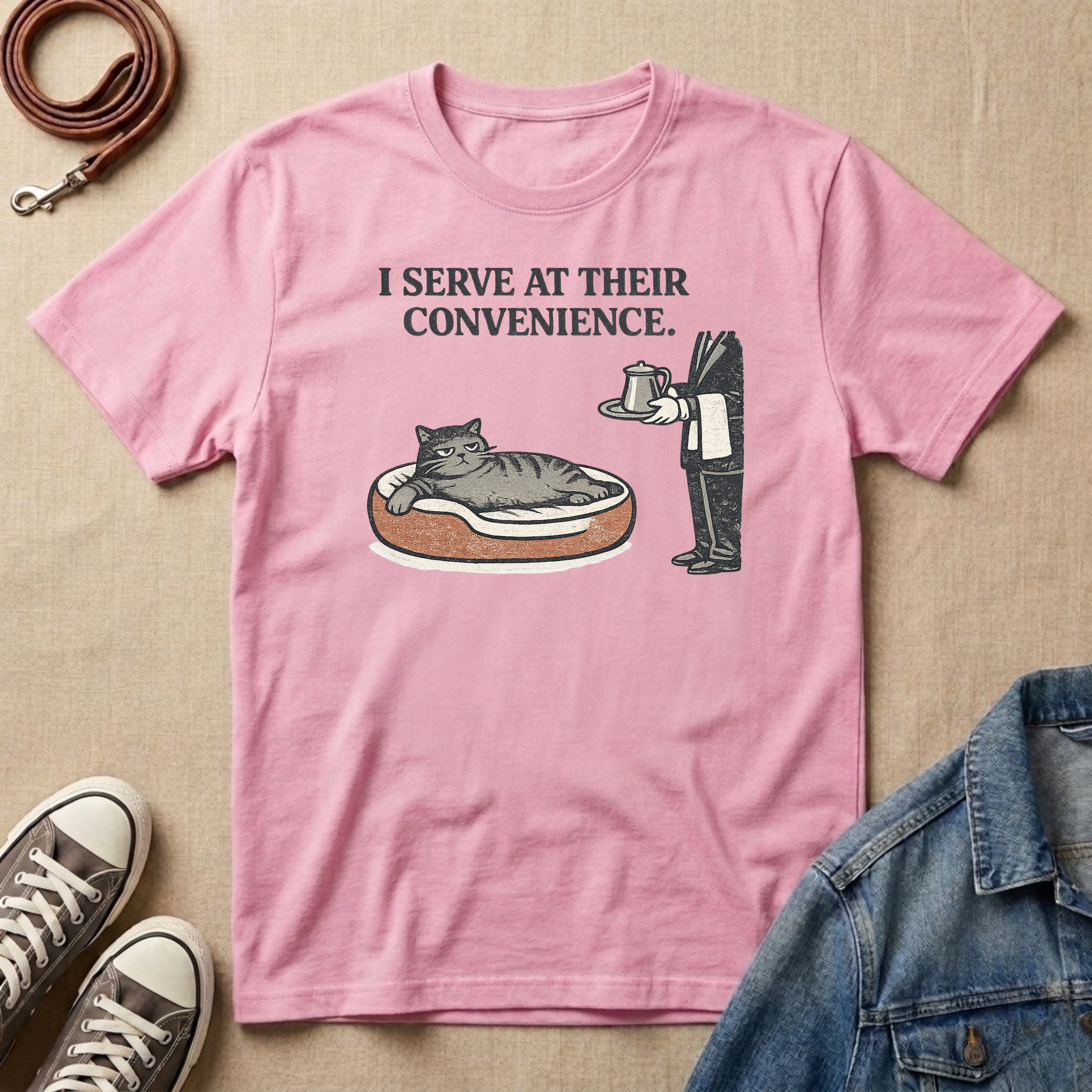 I Serve at Their Convenience T-shirt