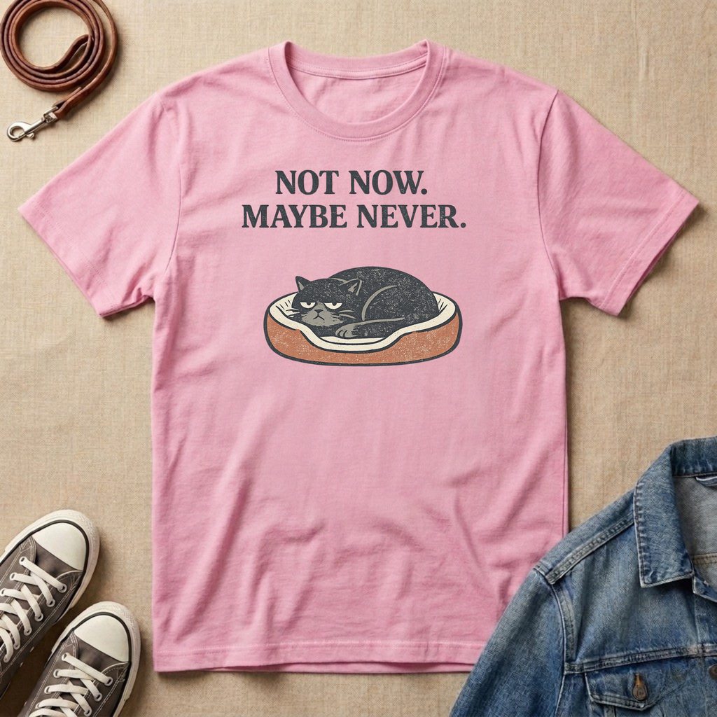 Not Now. Maybe Never. T-shirt