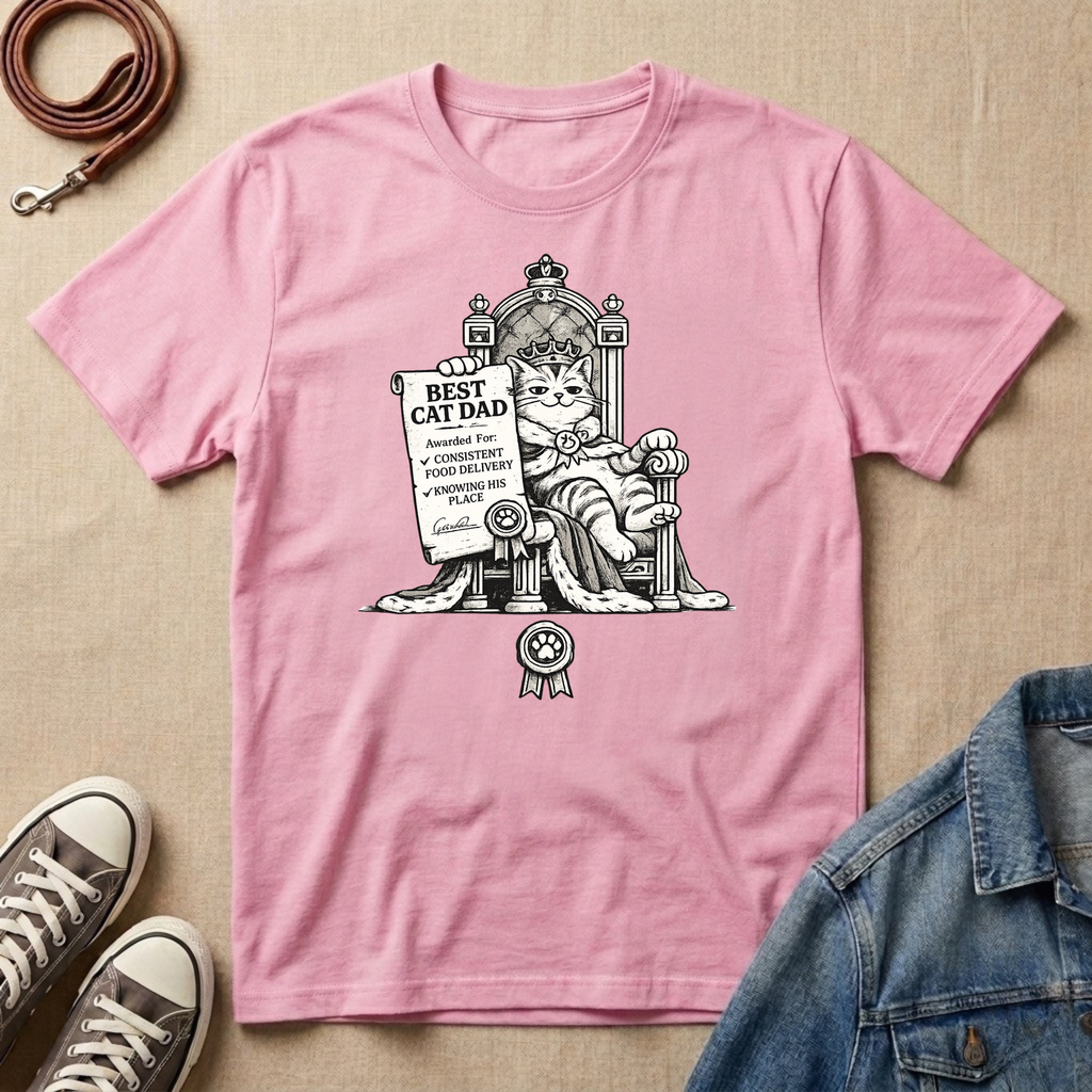 Best Cat Dad, Royal Decree T-shirt