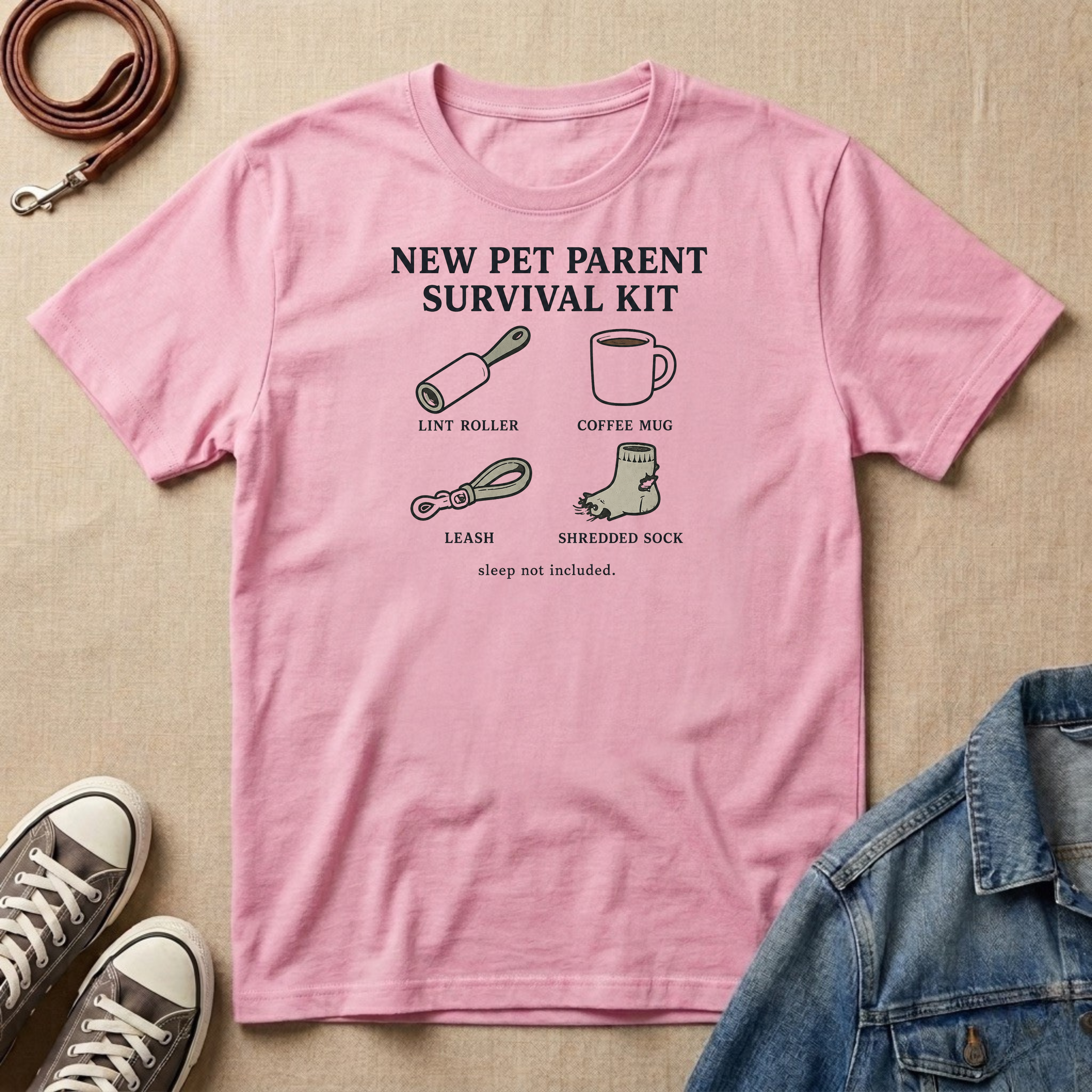 New Pet Parent Survival Kit T-shirt