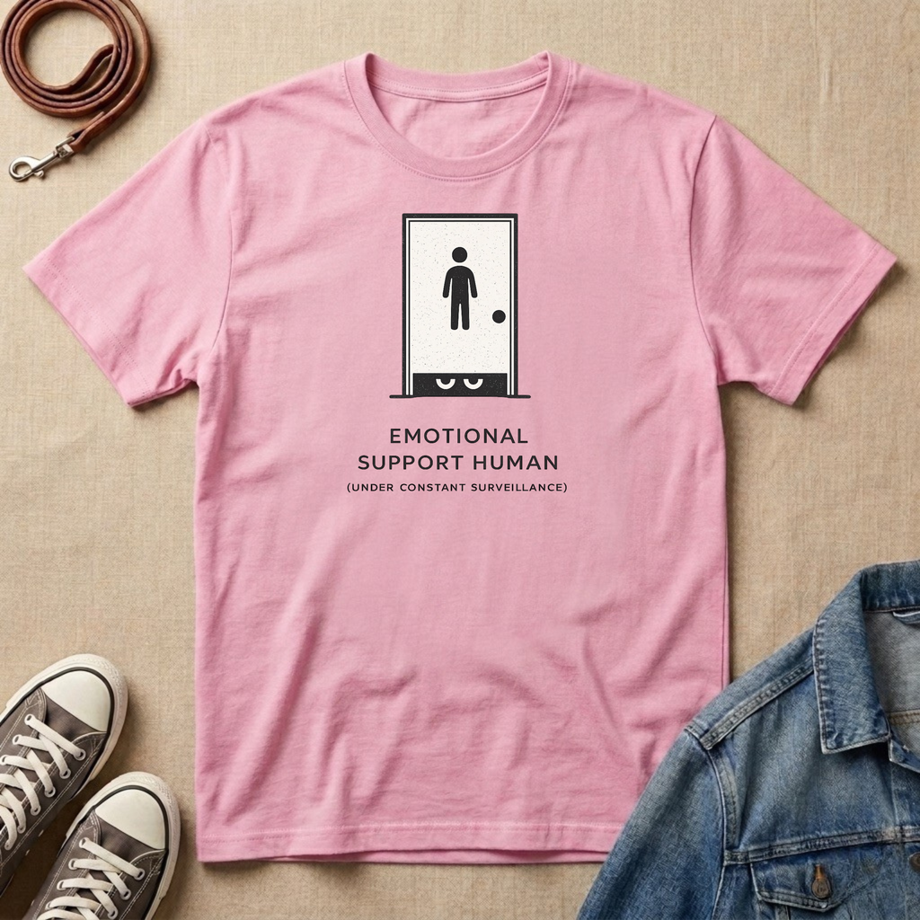 Emotional Support Human Under Constant Surveillance T-shirt