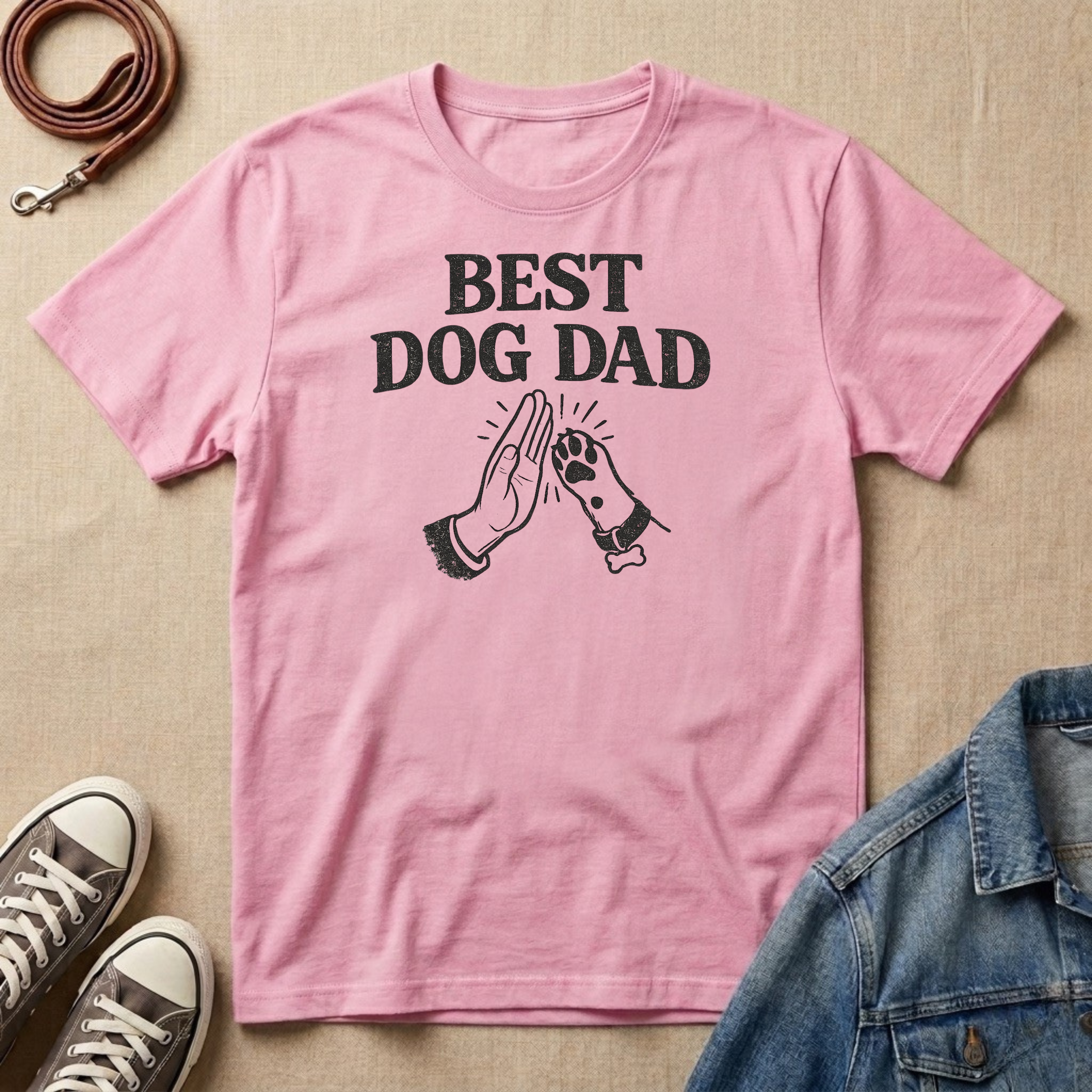 Best Dog Dad High-Five T-shirt