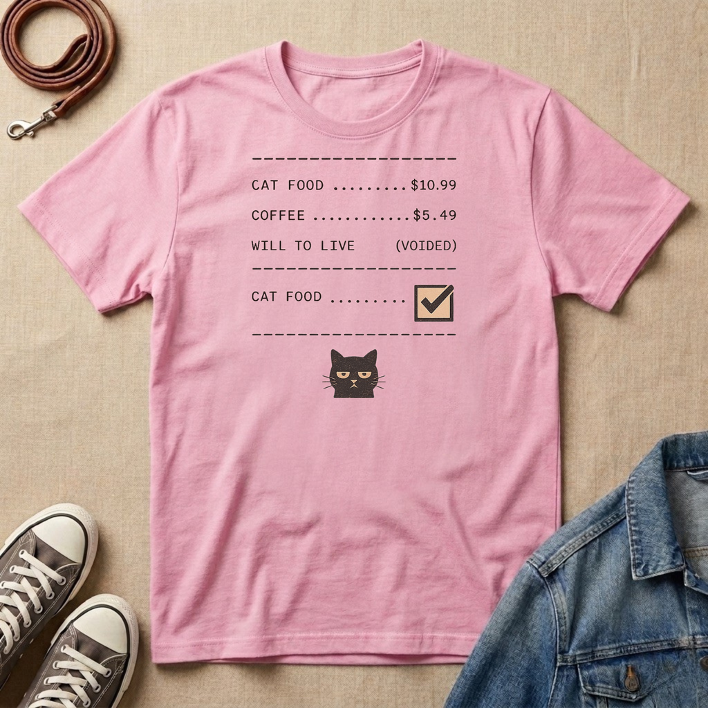 Cat Receipt T-shirt