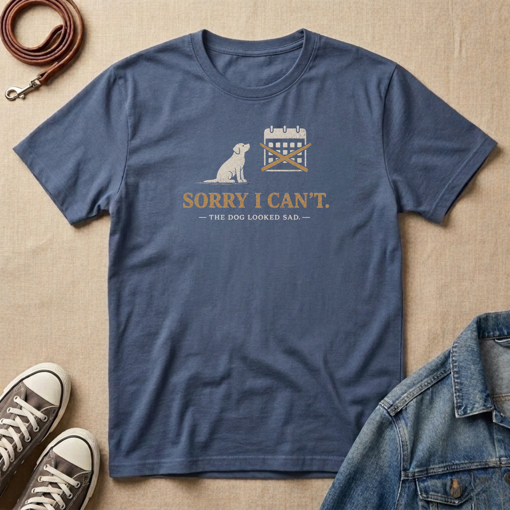 Sorry I Can't, the Dog Looked Sad T-shirt