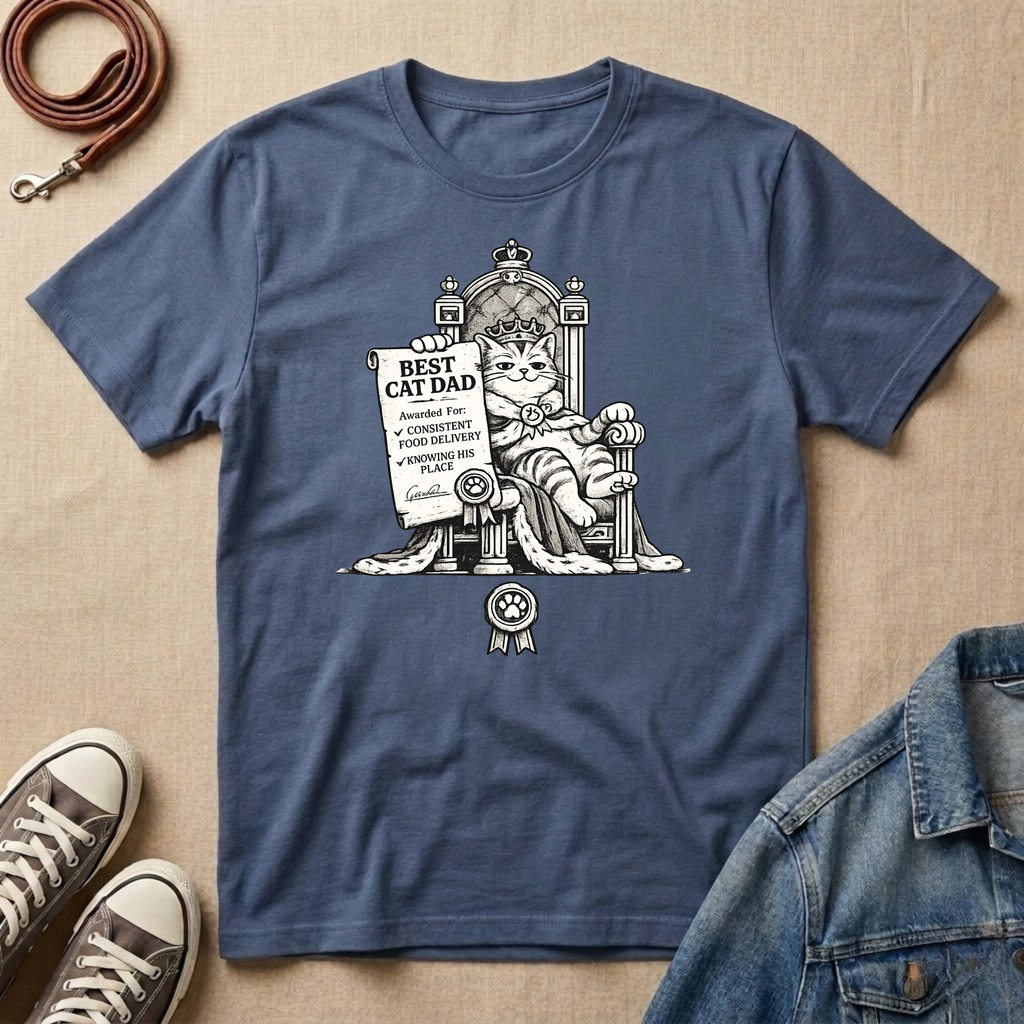 Best Cat Dad, Royal Decree T-shirt