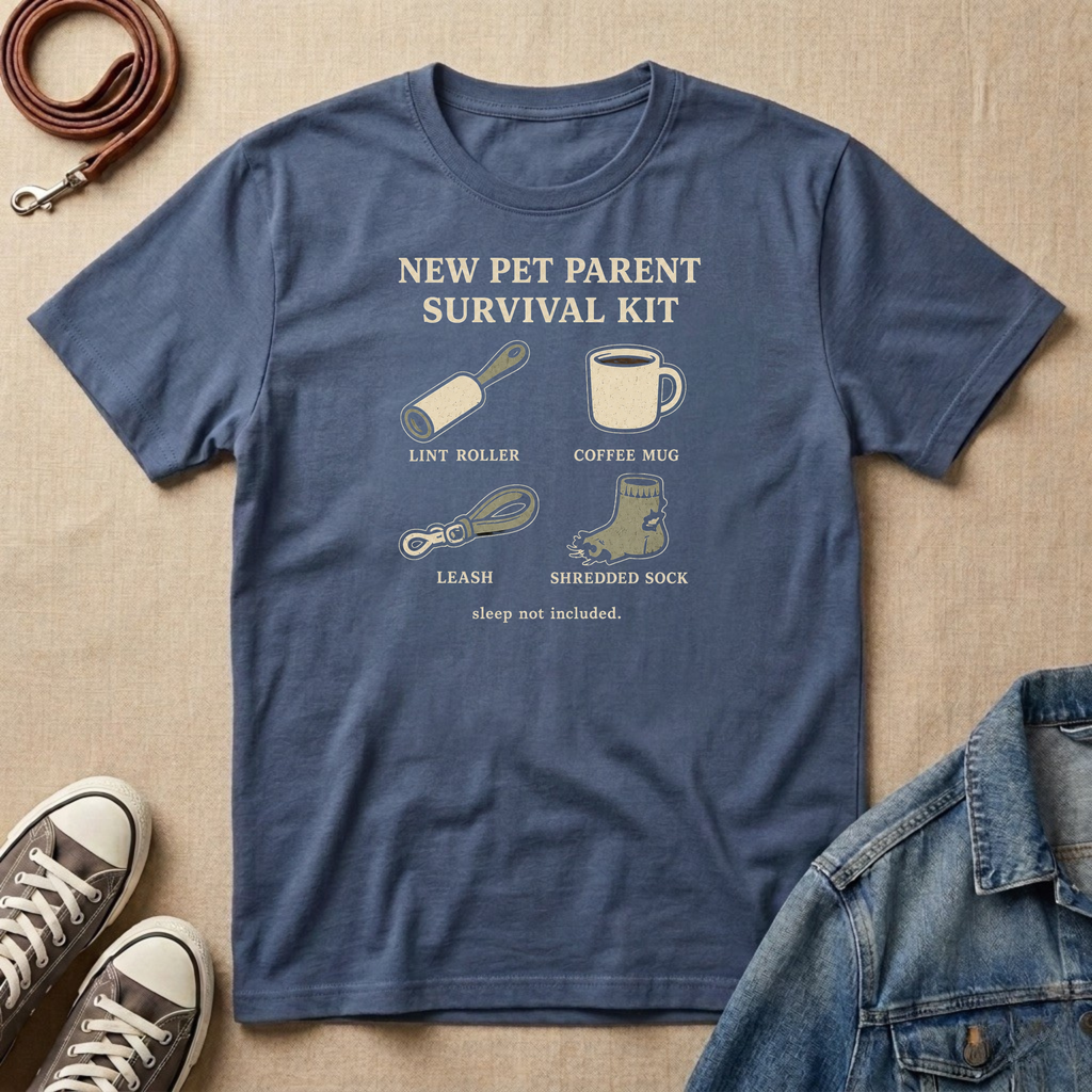 New Pet Parent Survival Kit T-shirt