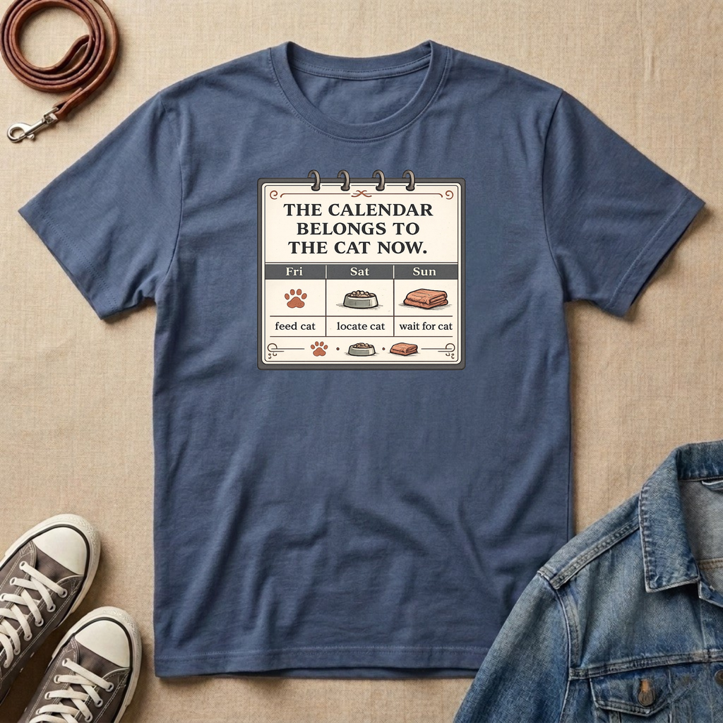 The Calendar Belongs to the Cat Now T-shirt