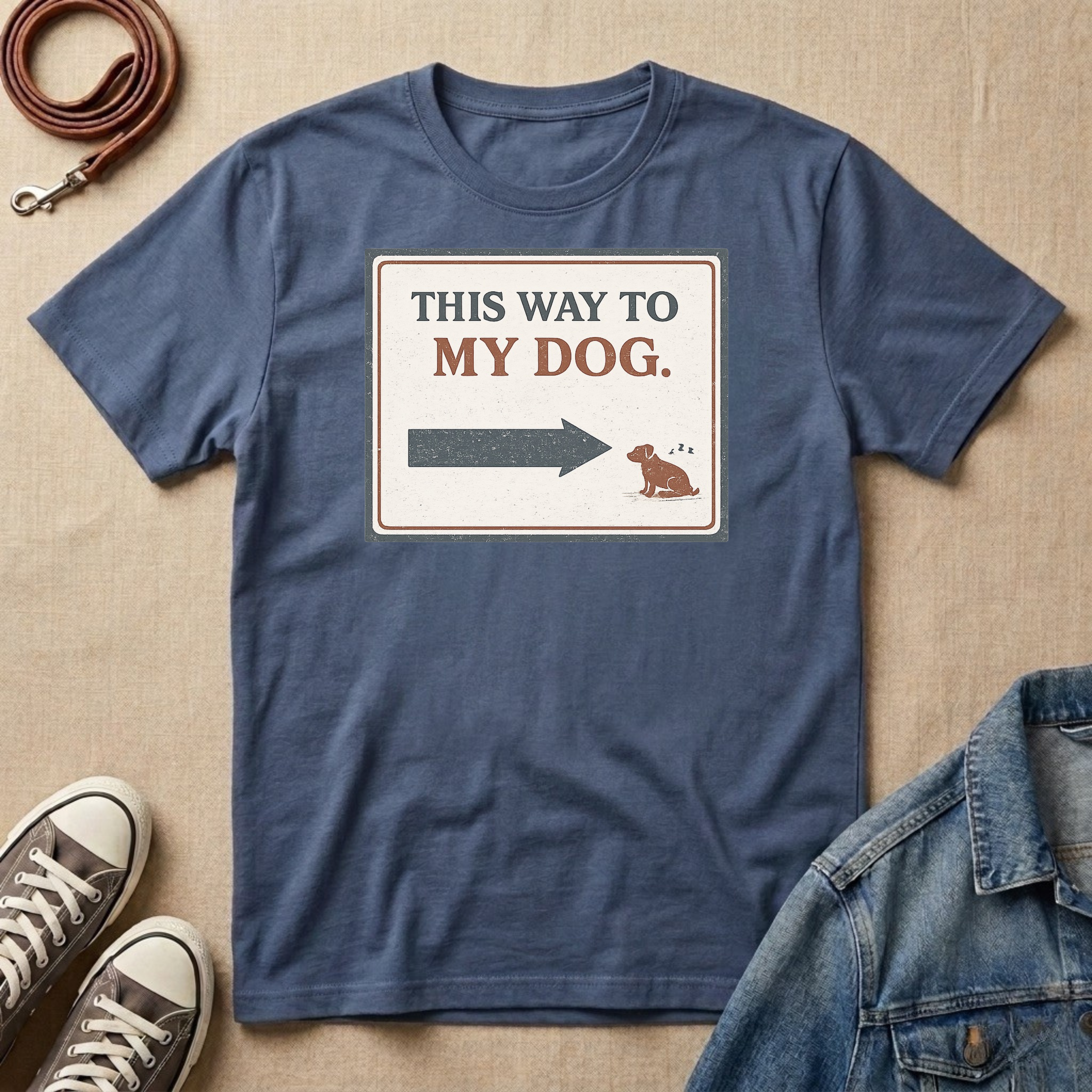 This Way to My Dog T-shirt
