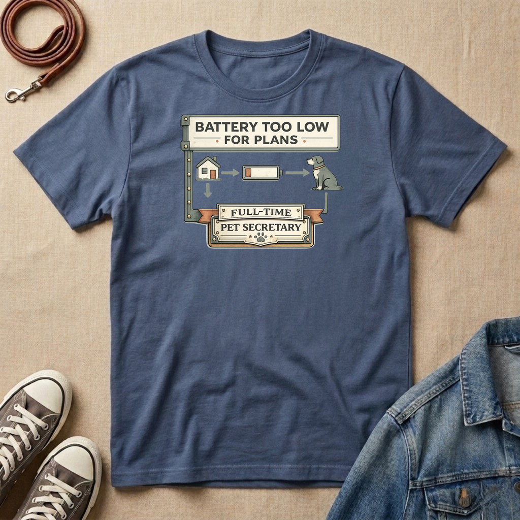 Battery Too Low for Plans T-shirt