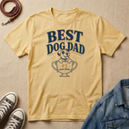 Best Dog Dad Trophy T-shirt