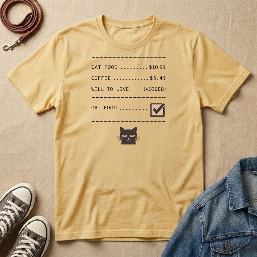 Cat Receipt T-shirt