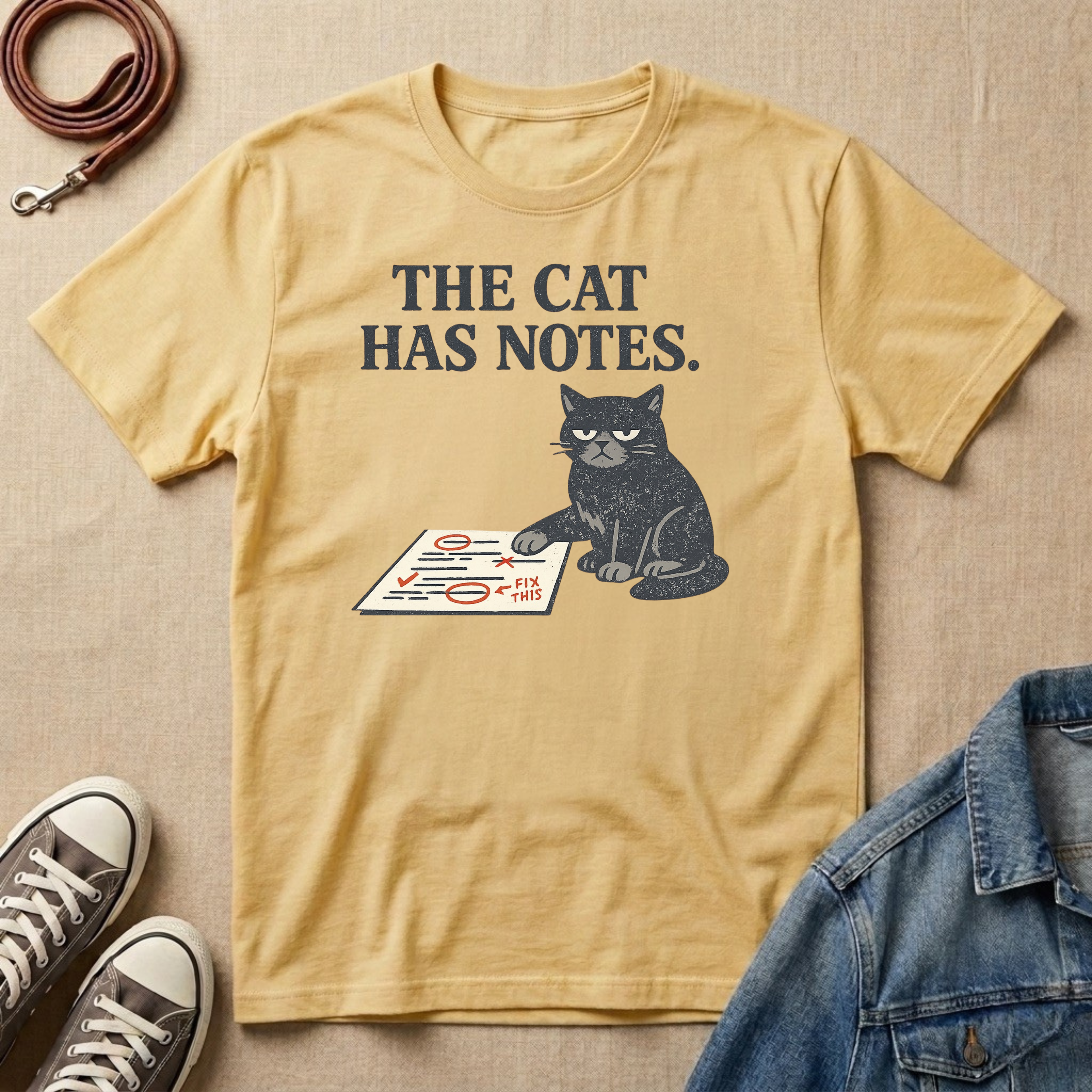 The Cat Has Notes T-shirt