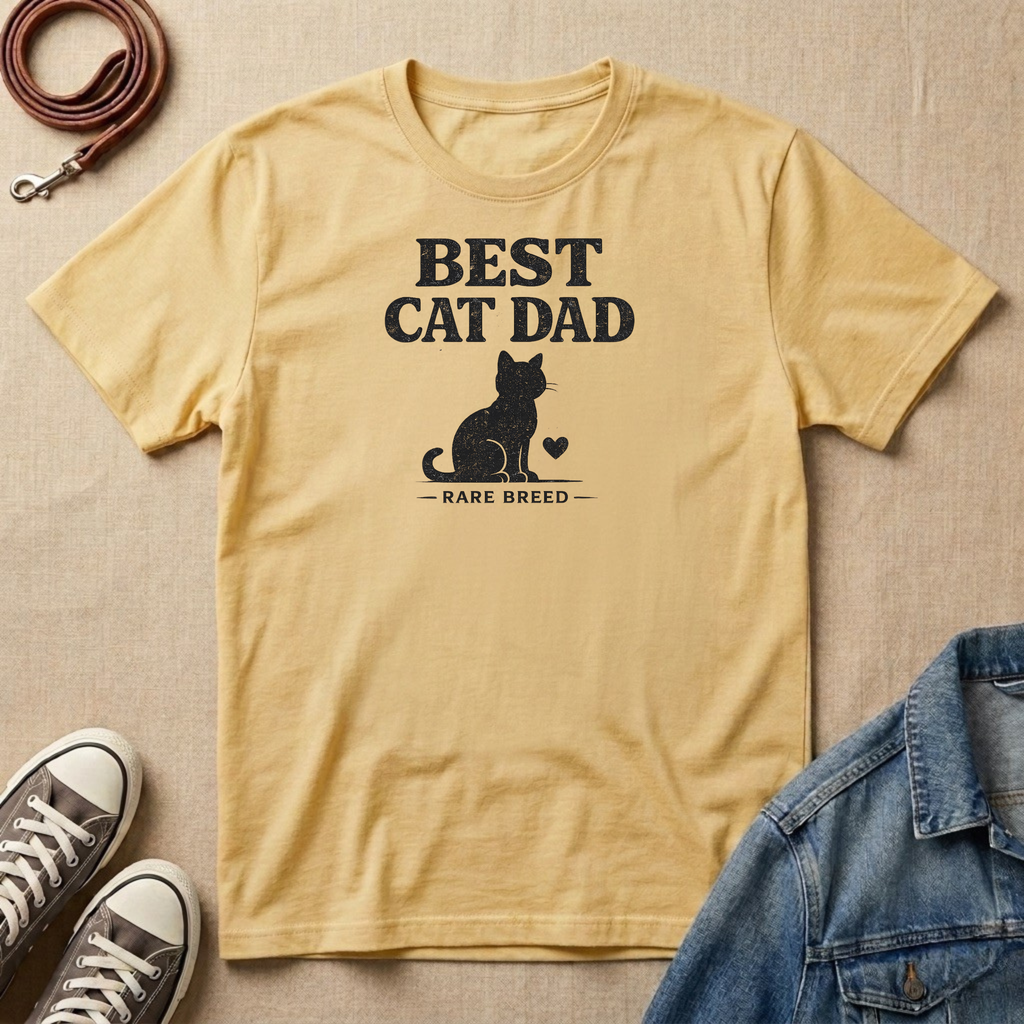 Best Cat Dad, Rare Breed T-shirt