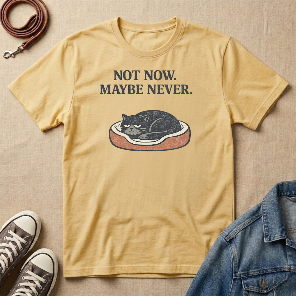 Not Now. Maybe Never. T-shirt