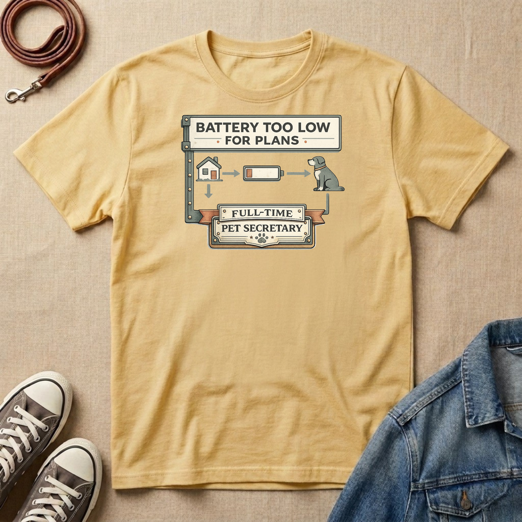 Battery Too Low for Plans T-shirt