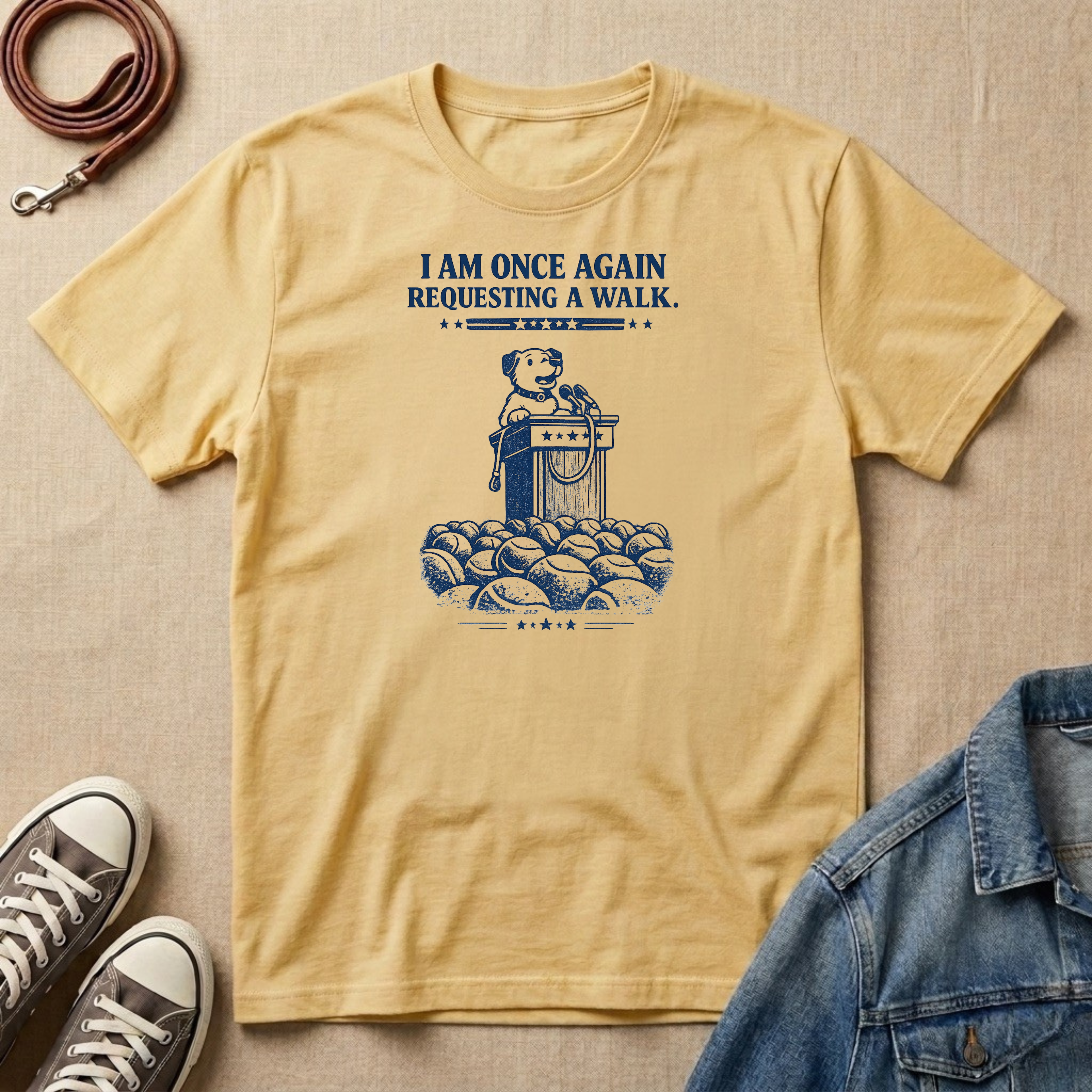 Requesting a Walk T-shirt