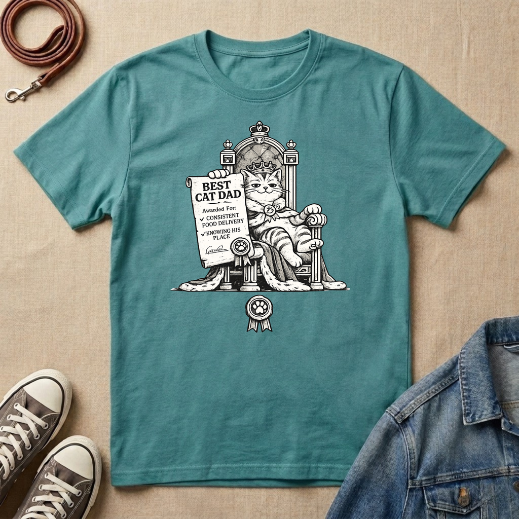 Best Cat Dad, Royal Decree T-shirt