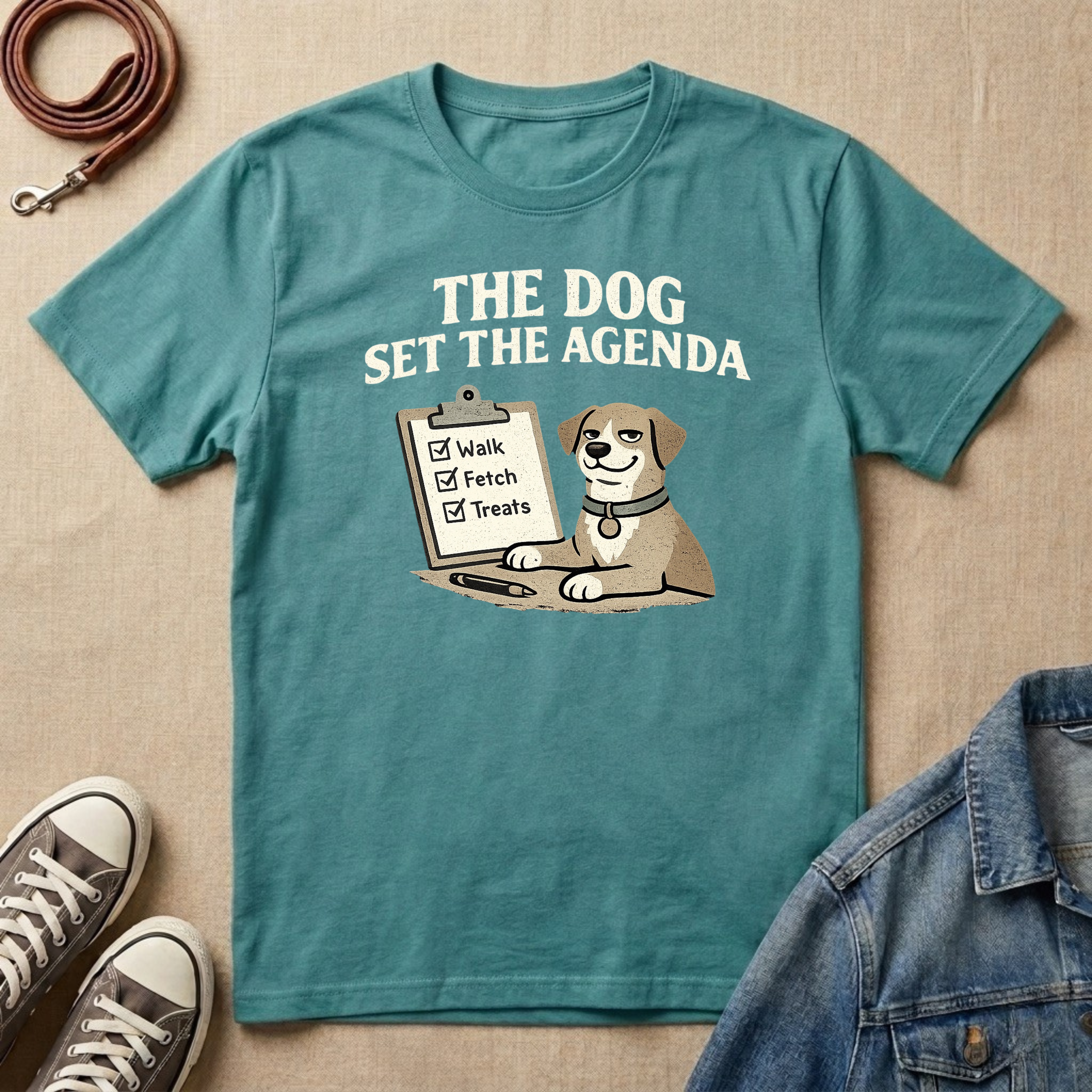 The Dog Set the Agenda T-shirt