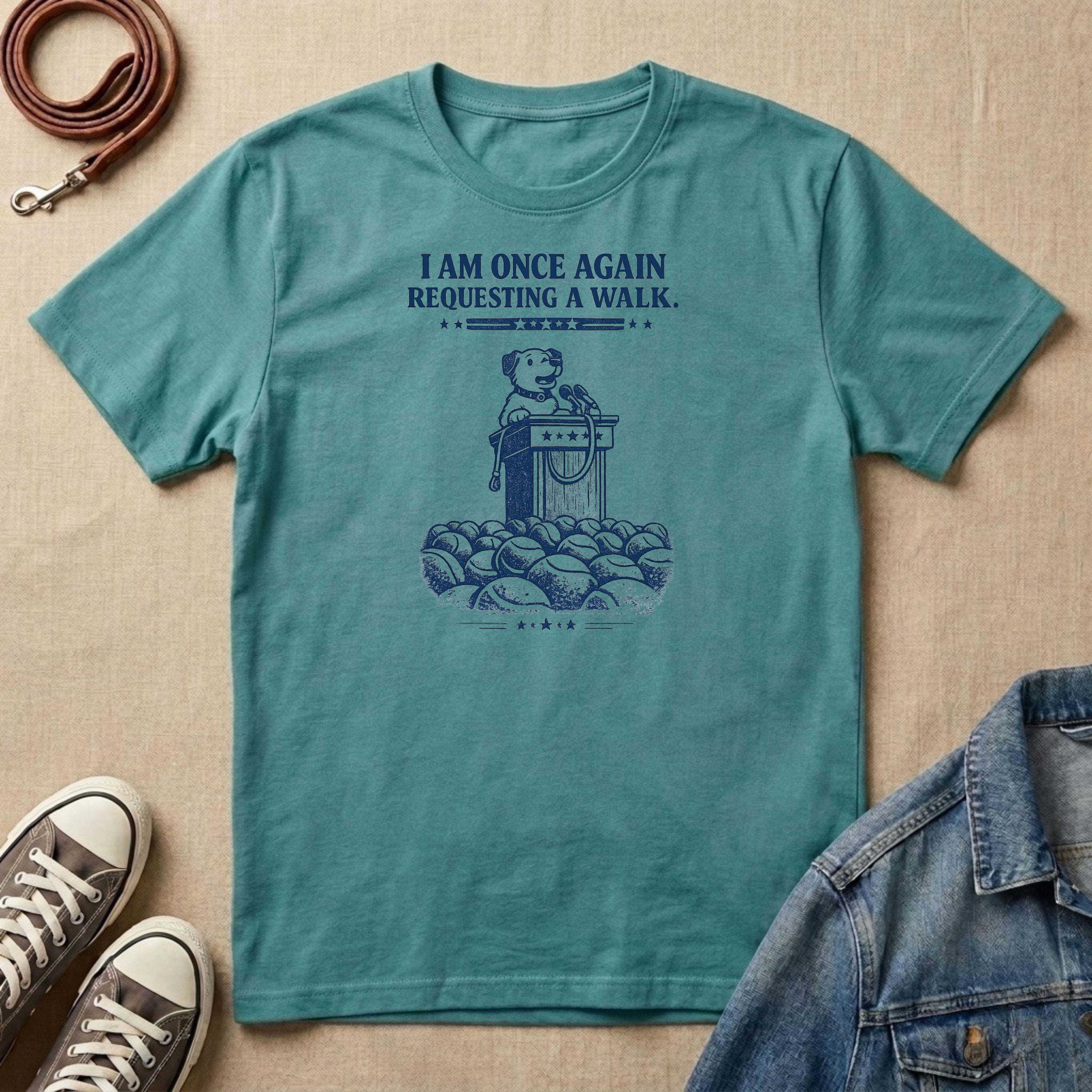 Requesting a Walk T-shirt