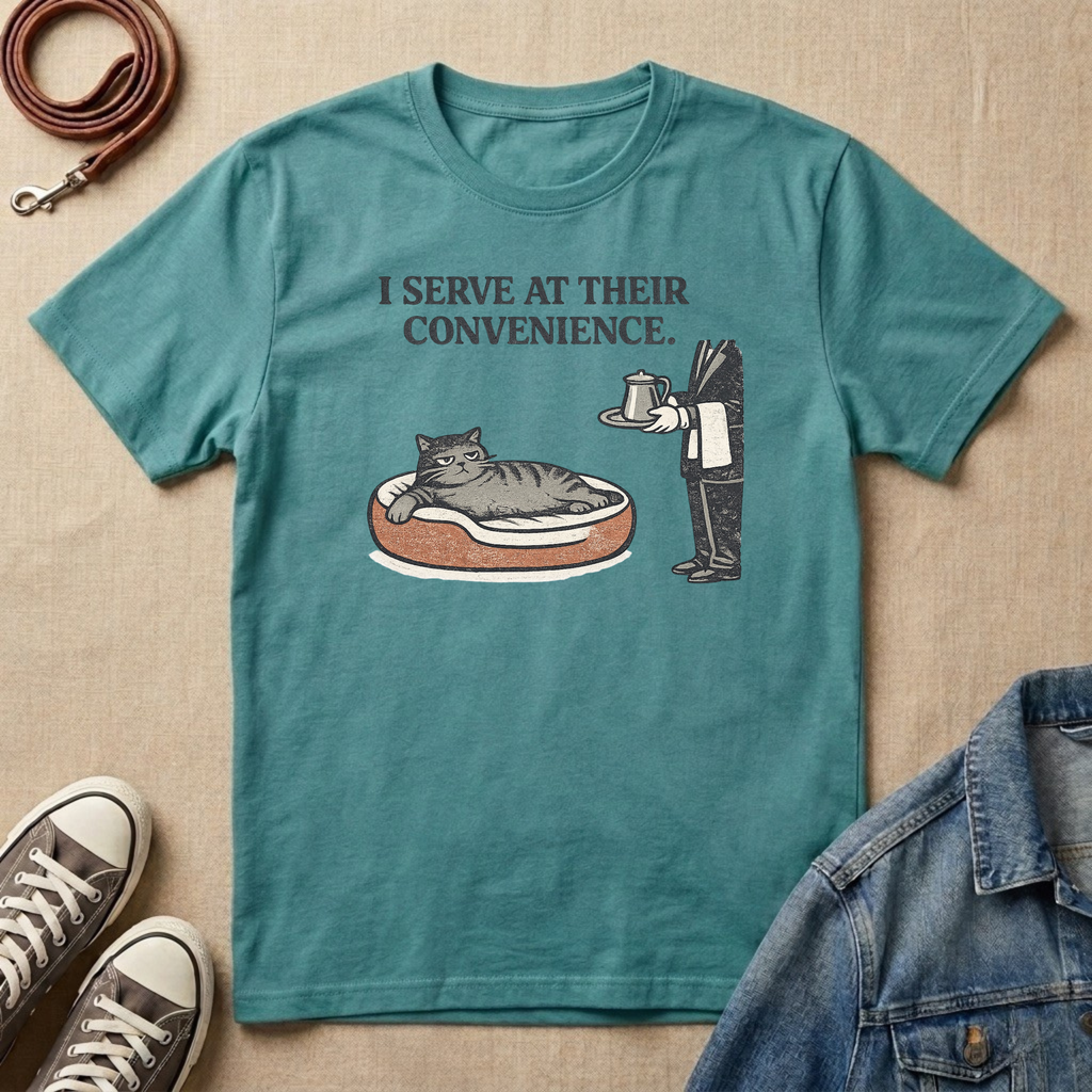 I Serve at Their Convenience T-shirt