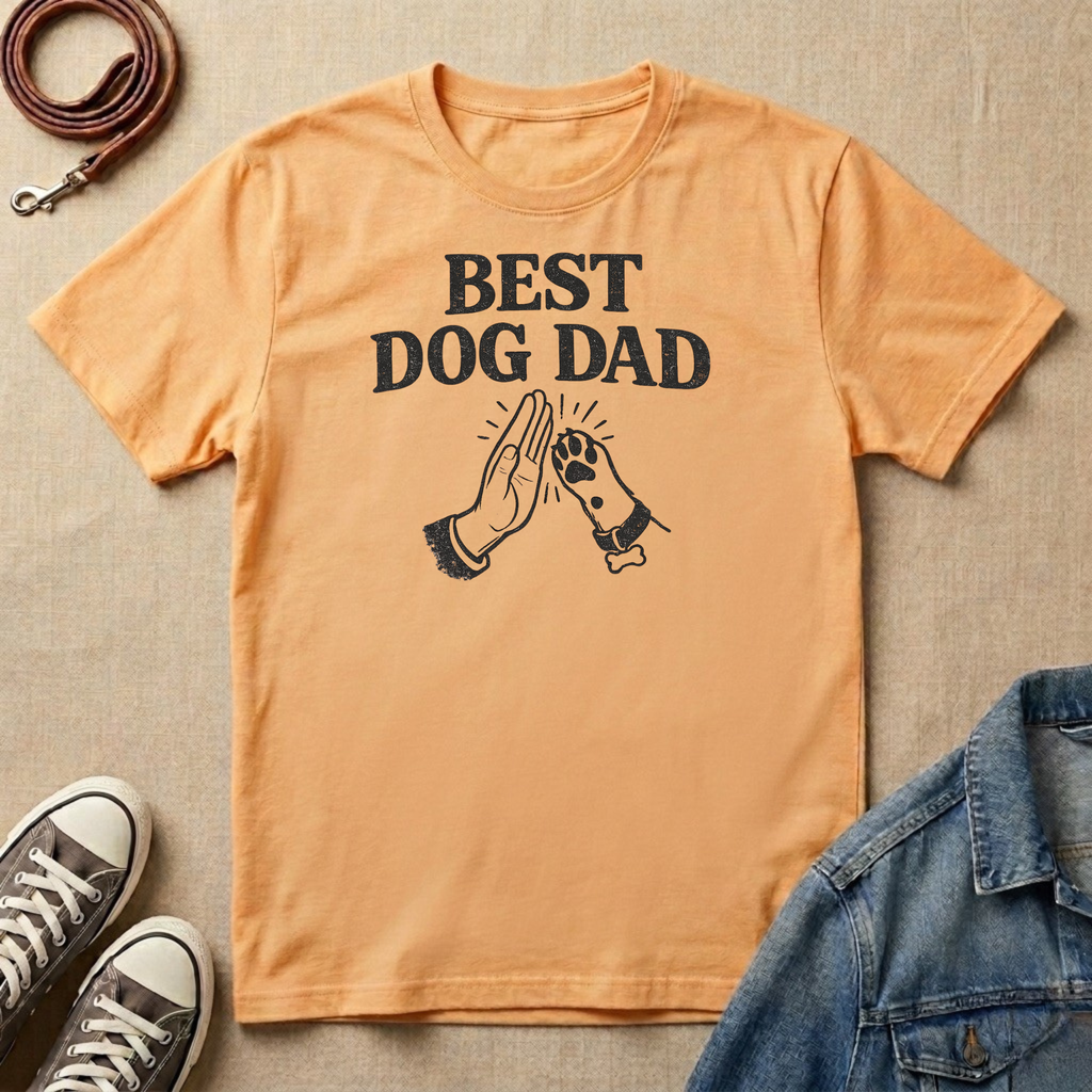 Best Dog Dad High-Five T-shirt