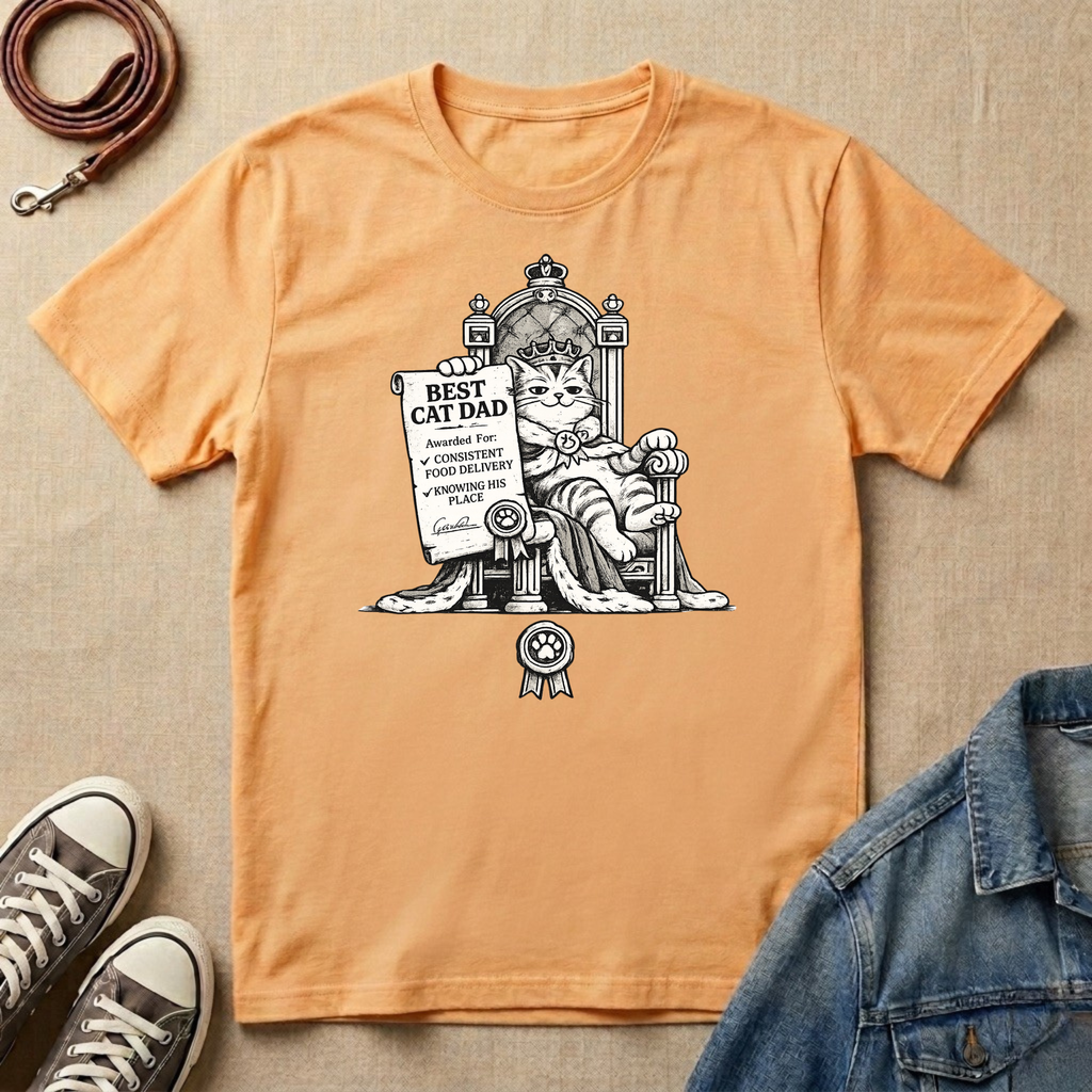 Best Cat Dad, Royal Decree T-shirt