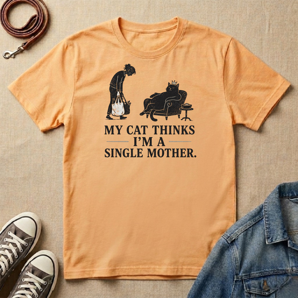 My Cat Thinks I'm a Single Mother T-shirt