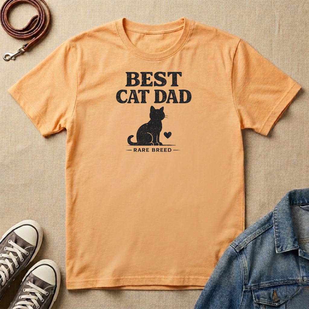 Best Cat Dad, Rare Breed T-shirt