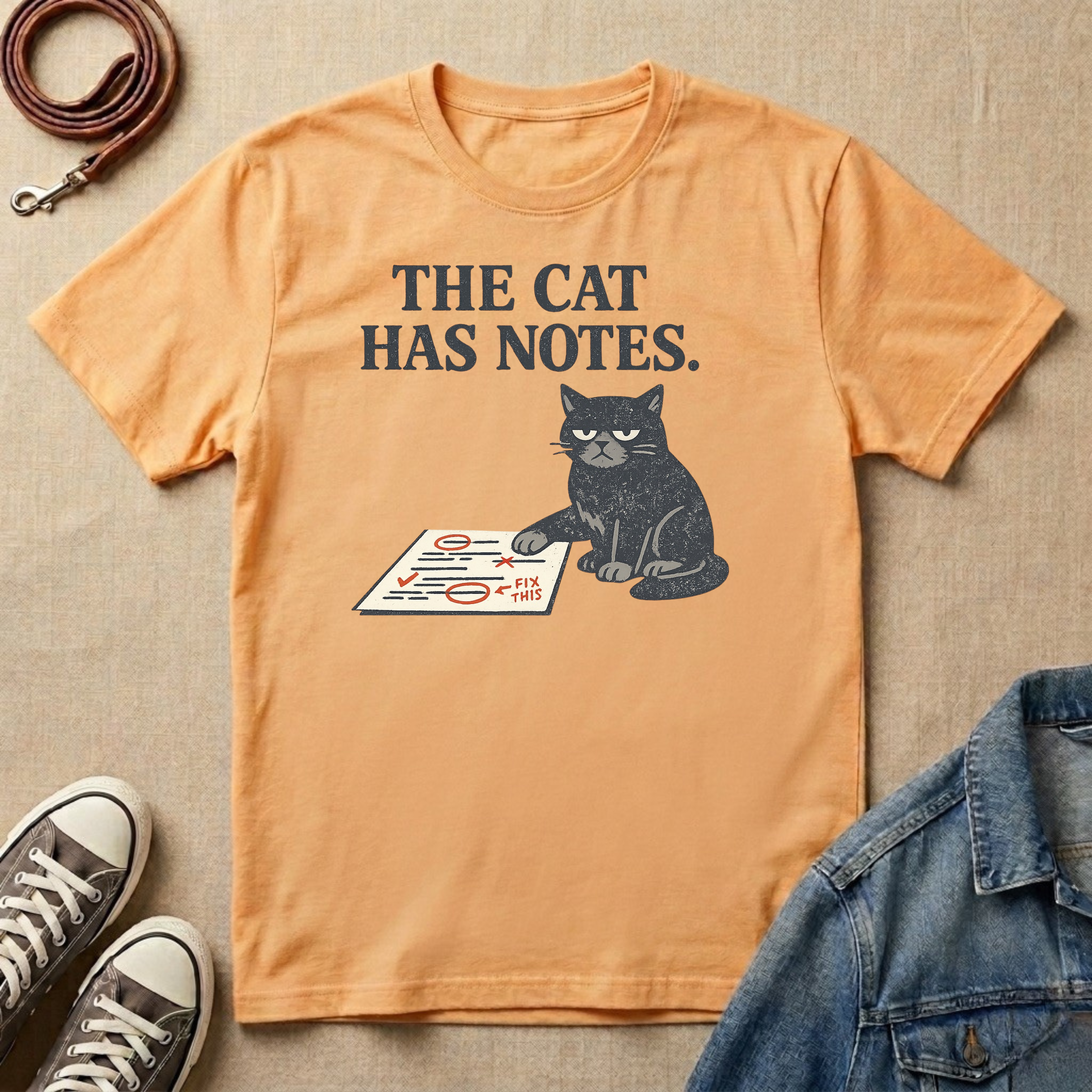 The Cat Has Notes T-shirt