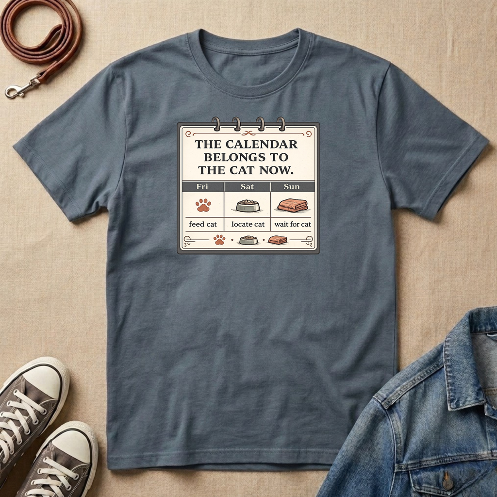 The Calendar Belongs to the Cat Now T-shirt