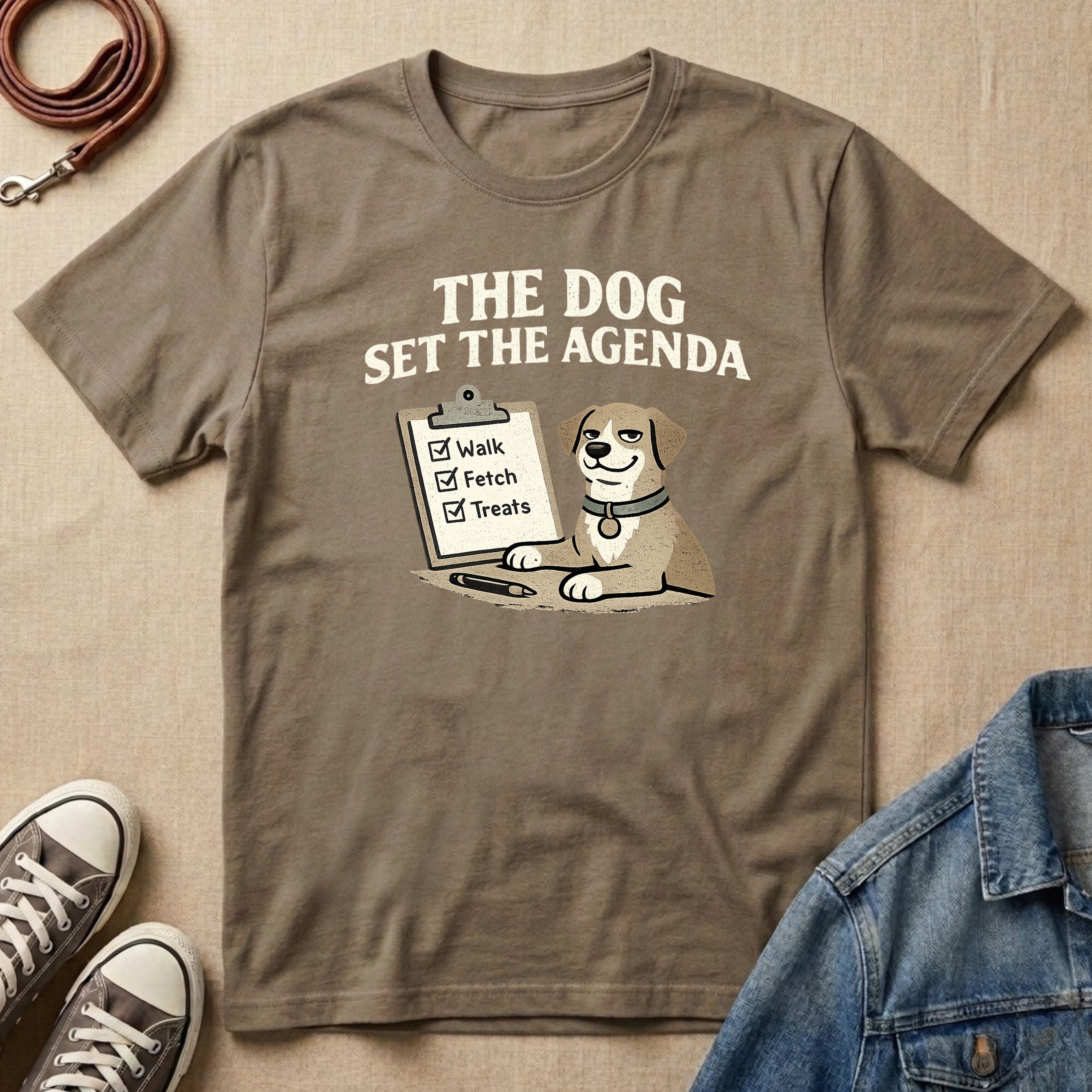 The Dog Set the Agenda T-shirt
