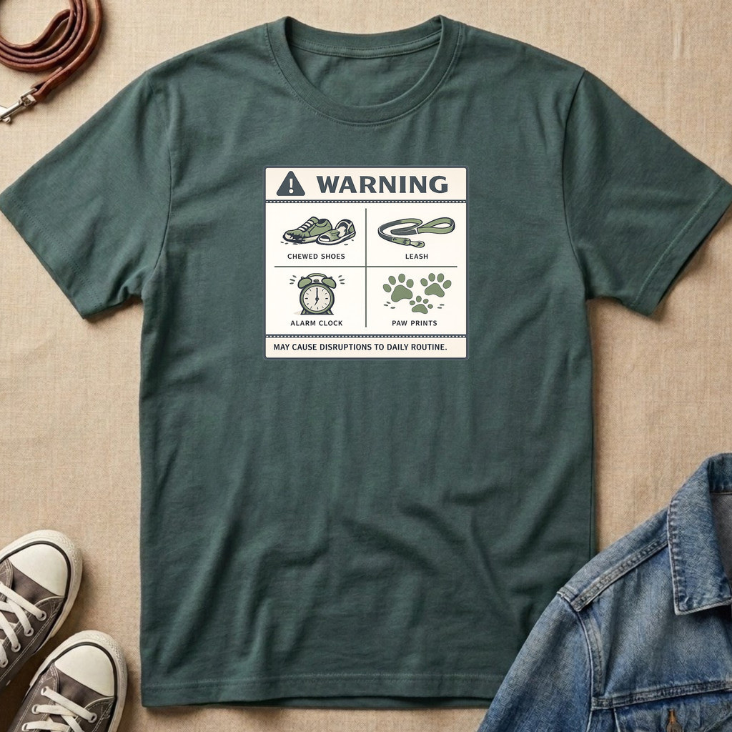 Warning: May Cause Disruptions to Daily Routine T-shirt