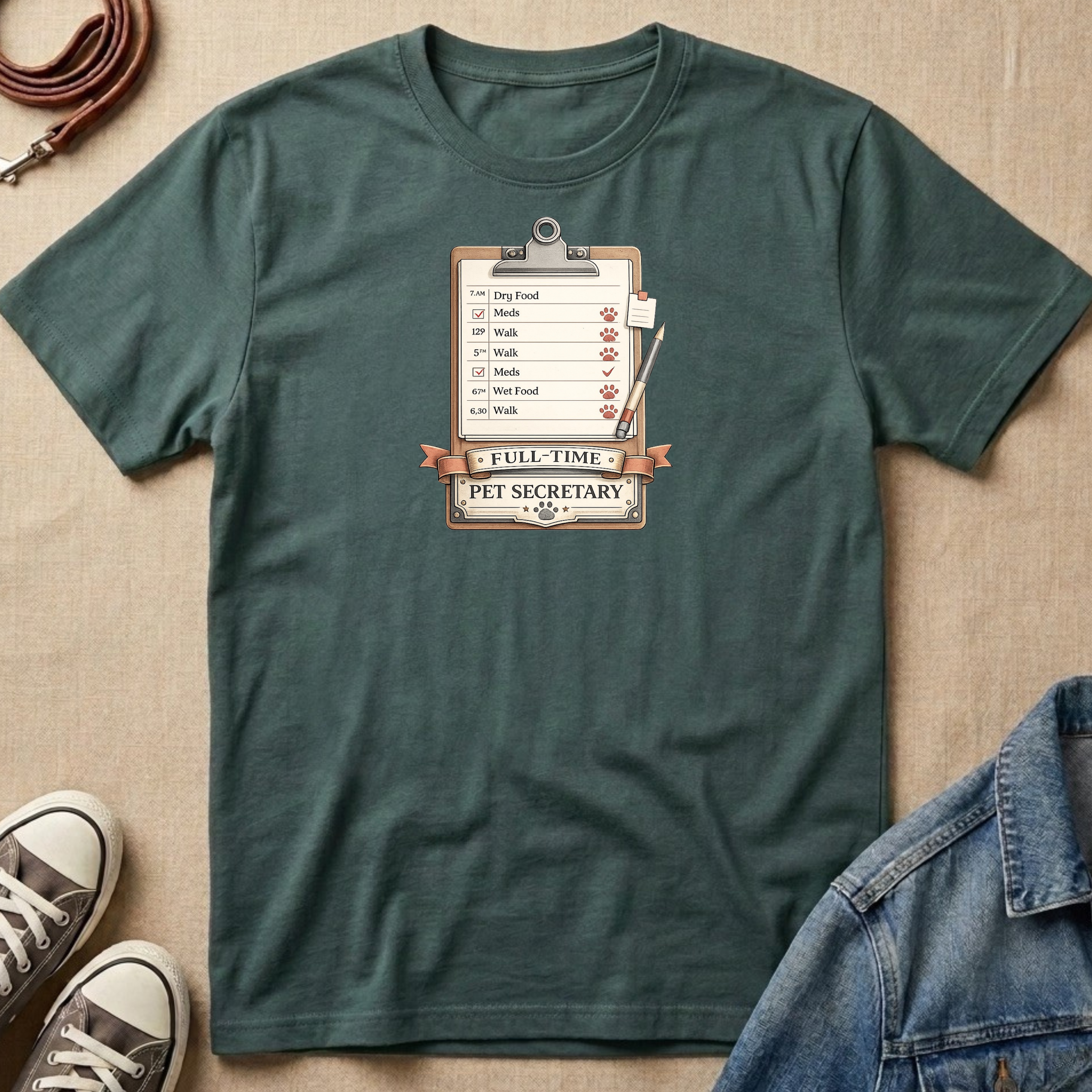 Full Time Pet Secretary T-shirt
