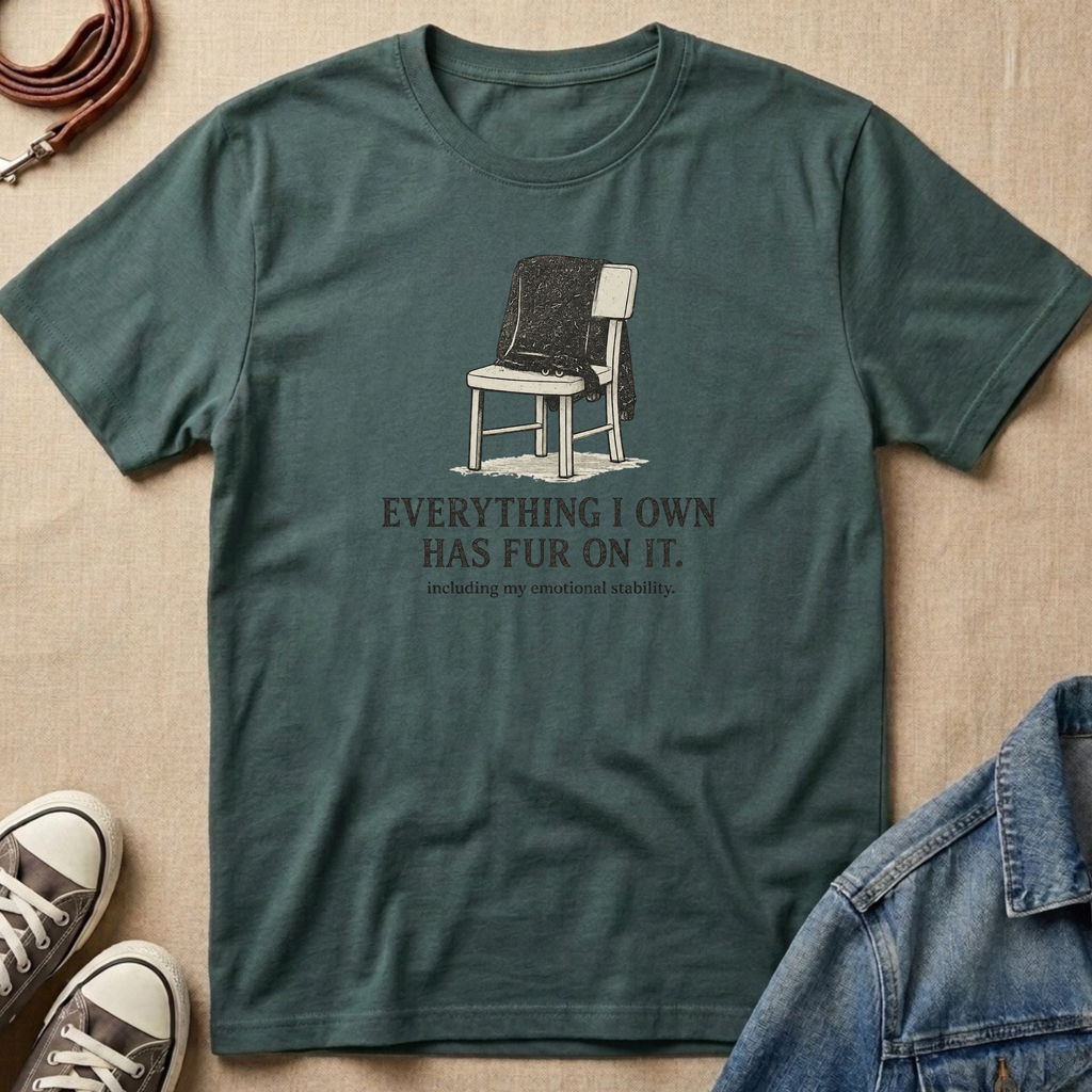 Everything I Own has Fur on It T-shirt