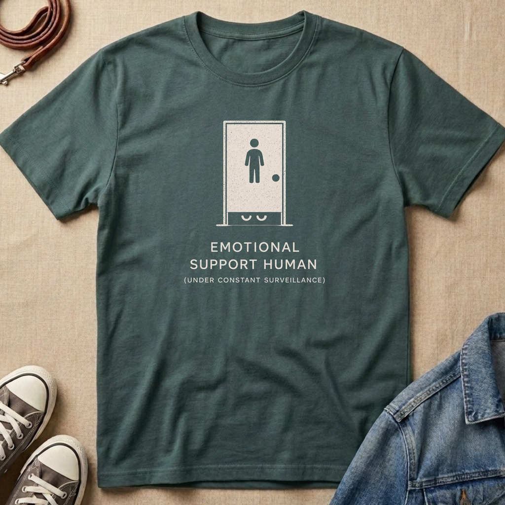 Emotional Support Human Under Constant Surveillance T-shirt