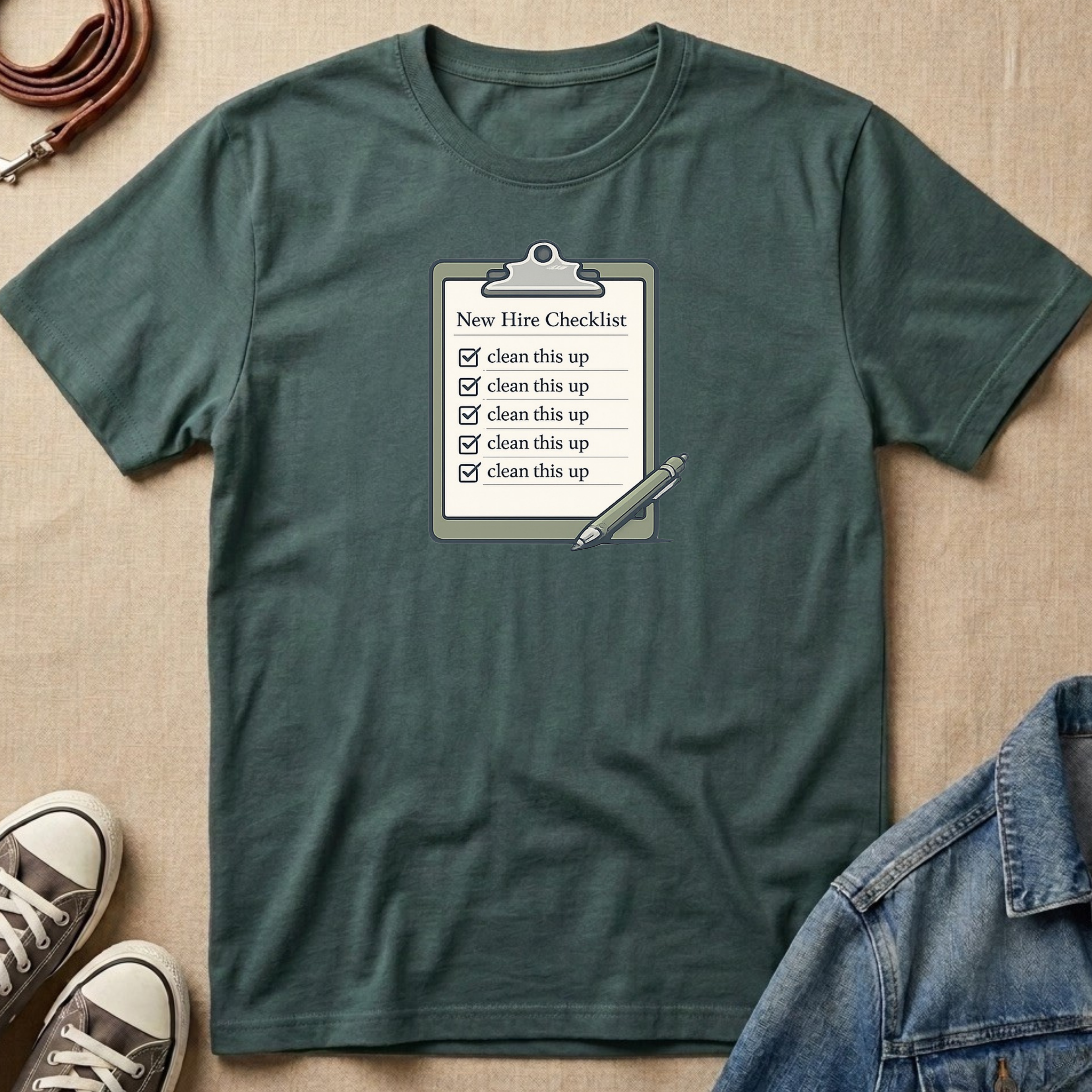 New Hire Checklist T-shirt