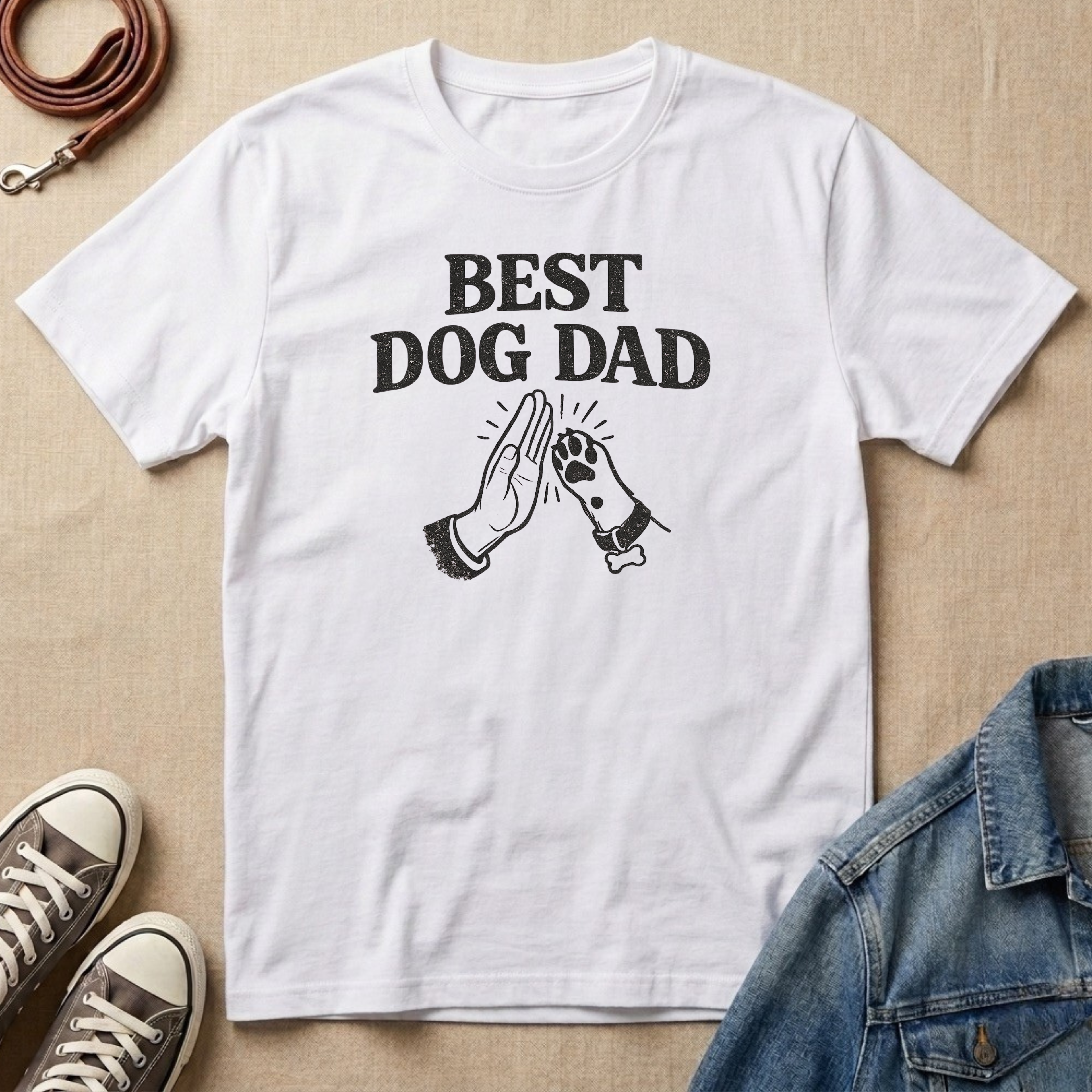 Best Dog Dad High-Five T-shirt