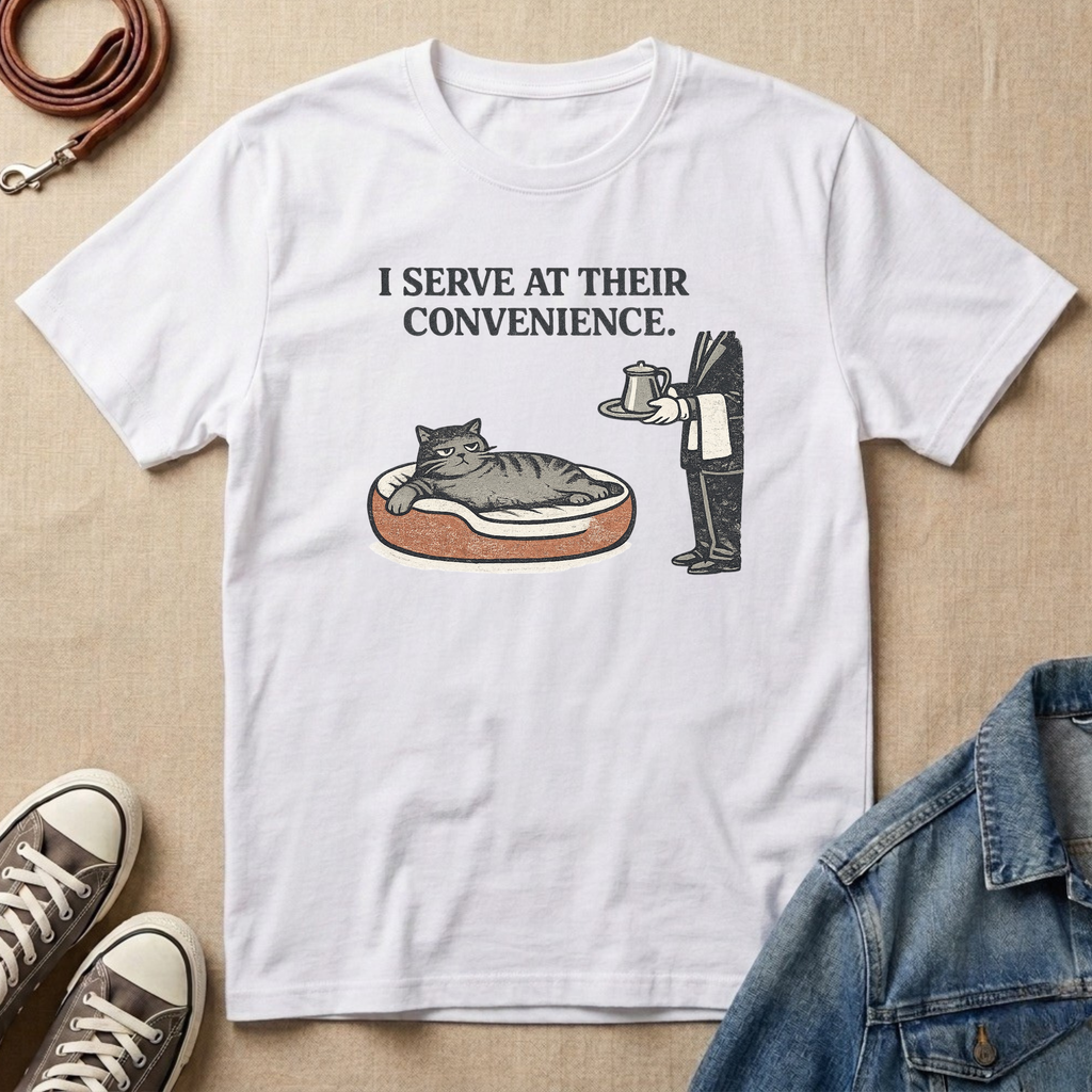 I Serve at Their Convenience T-shirt