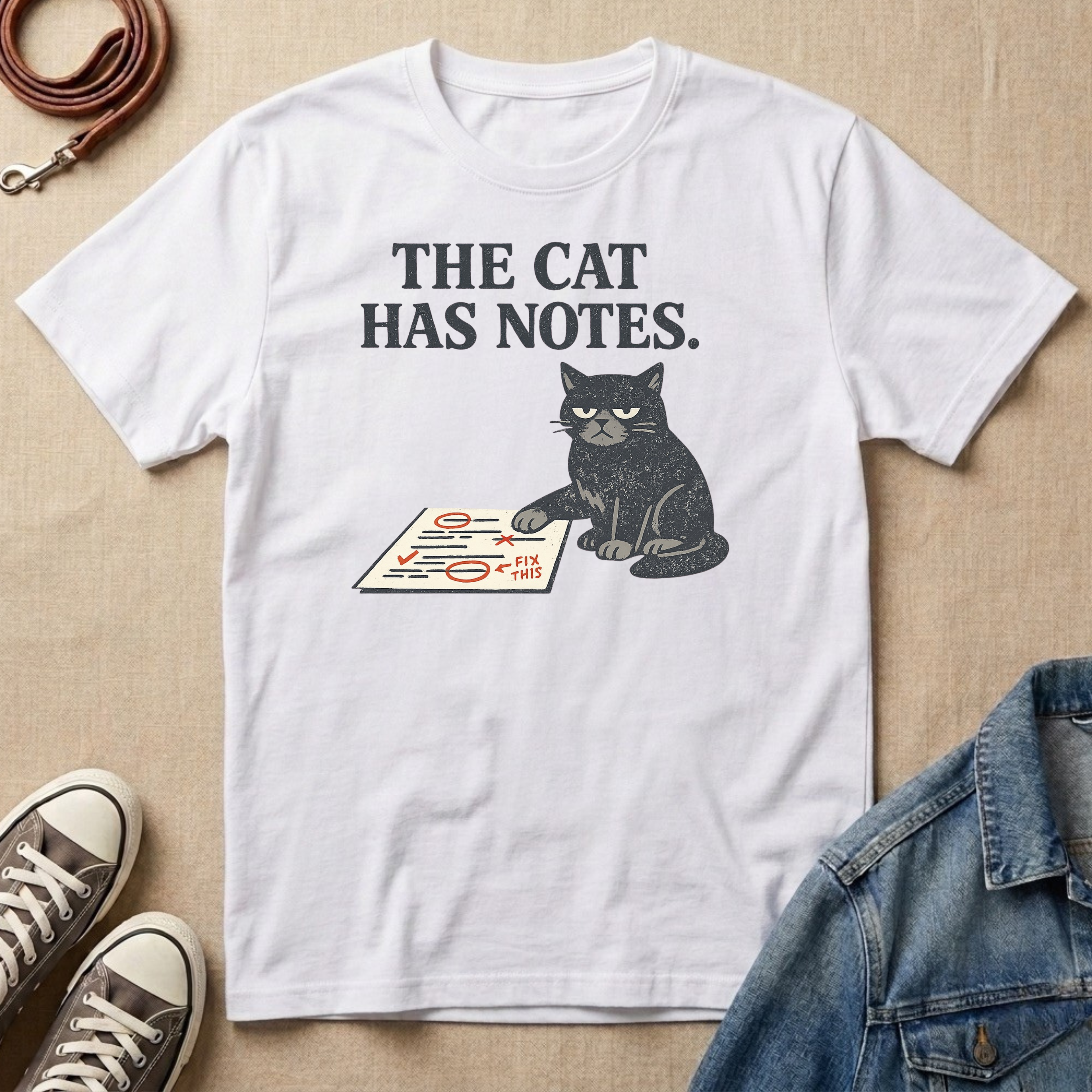 The Cat Has Notes T-shirt
