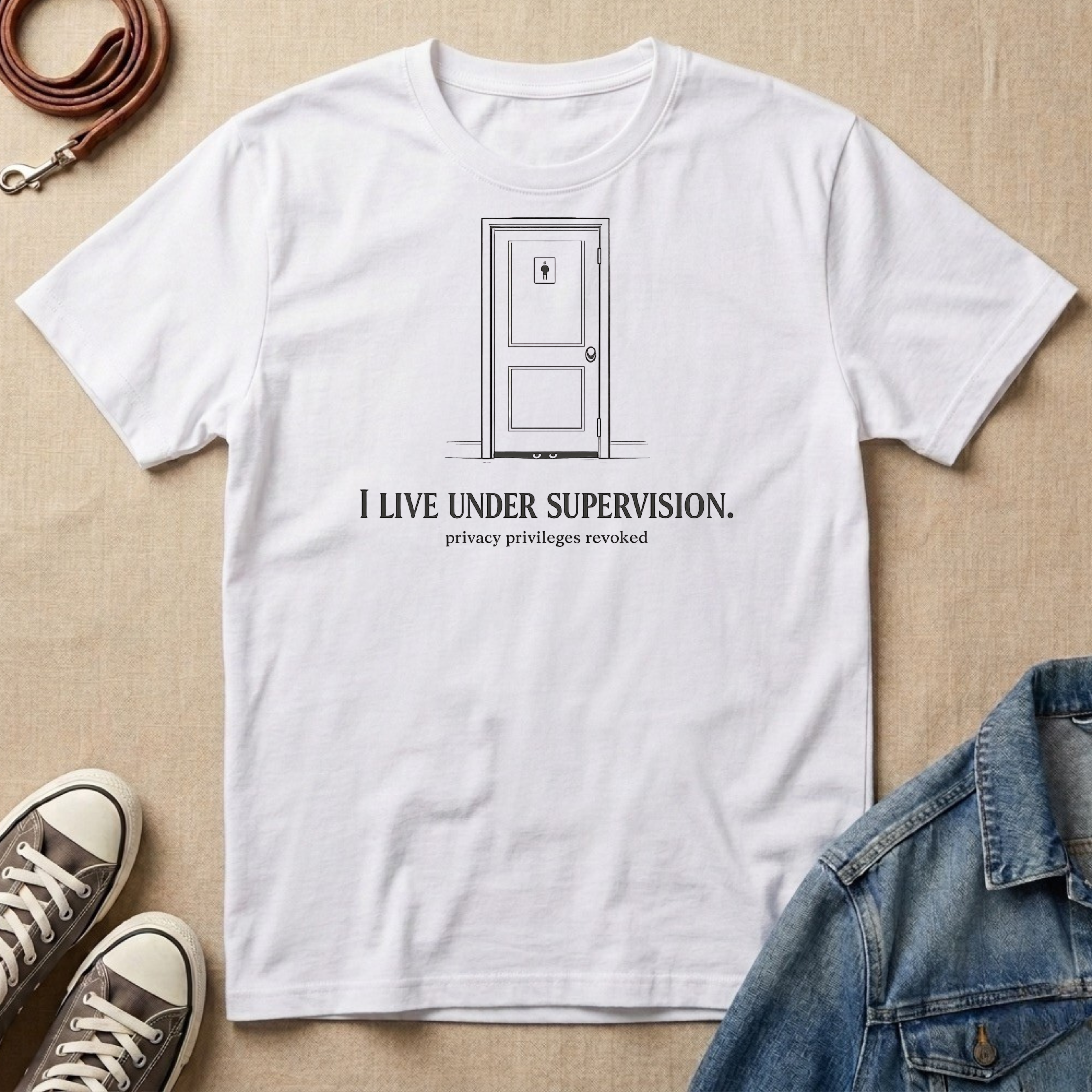 I Live Under Supervision T-shirt