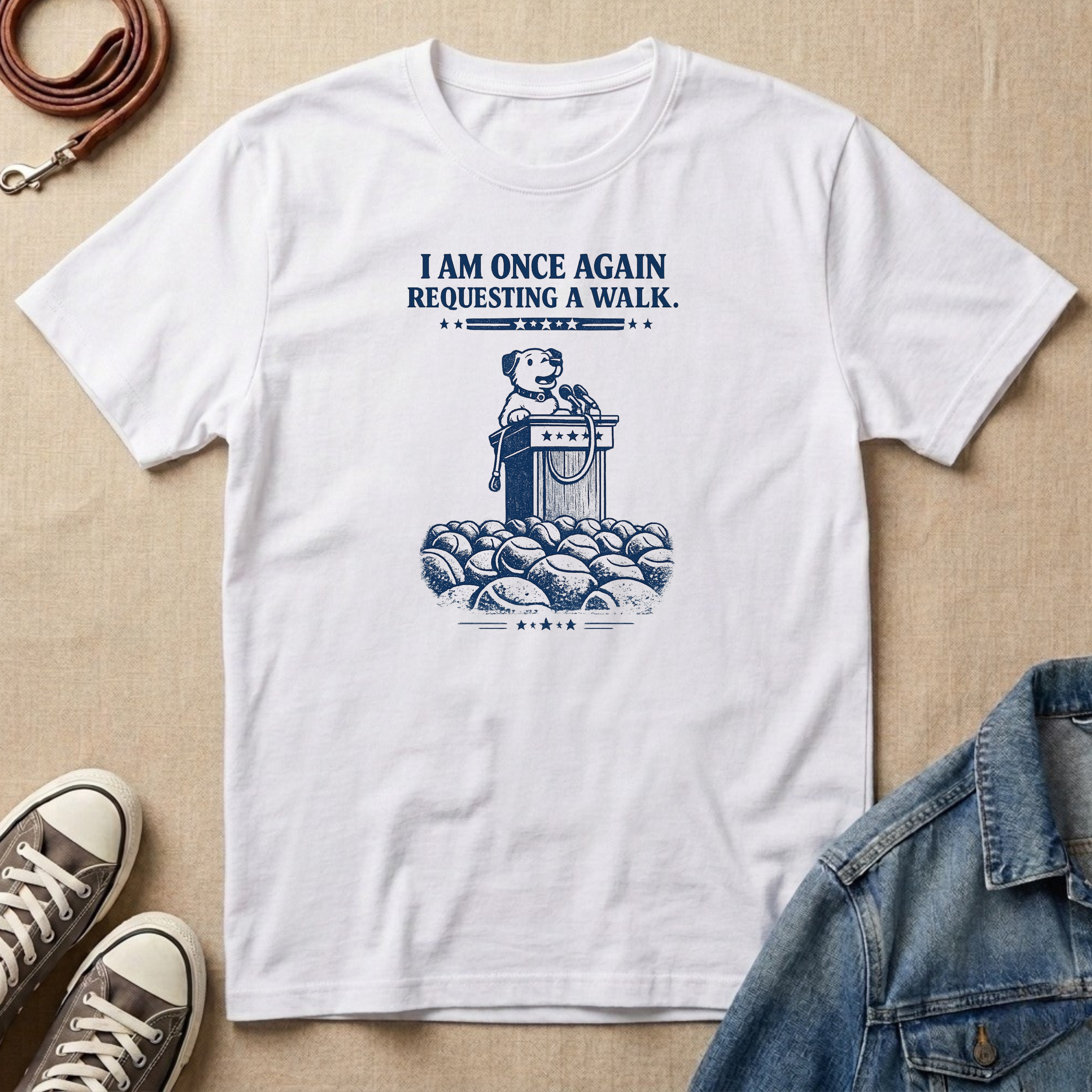 Requesting a Walk T-shirt
