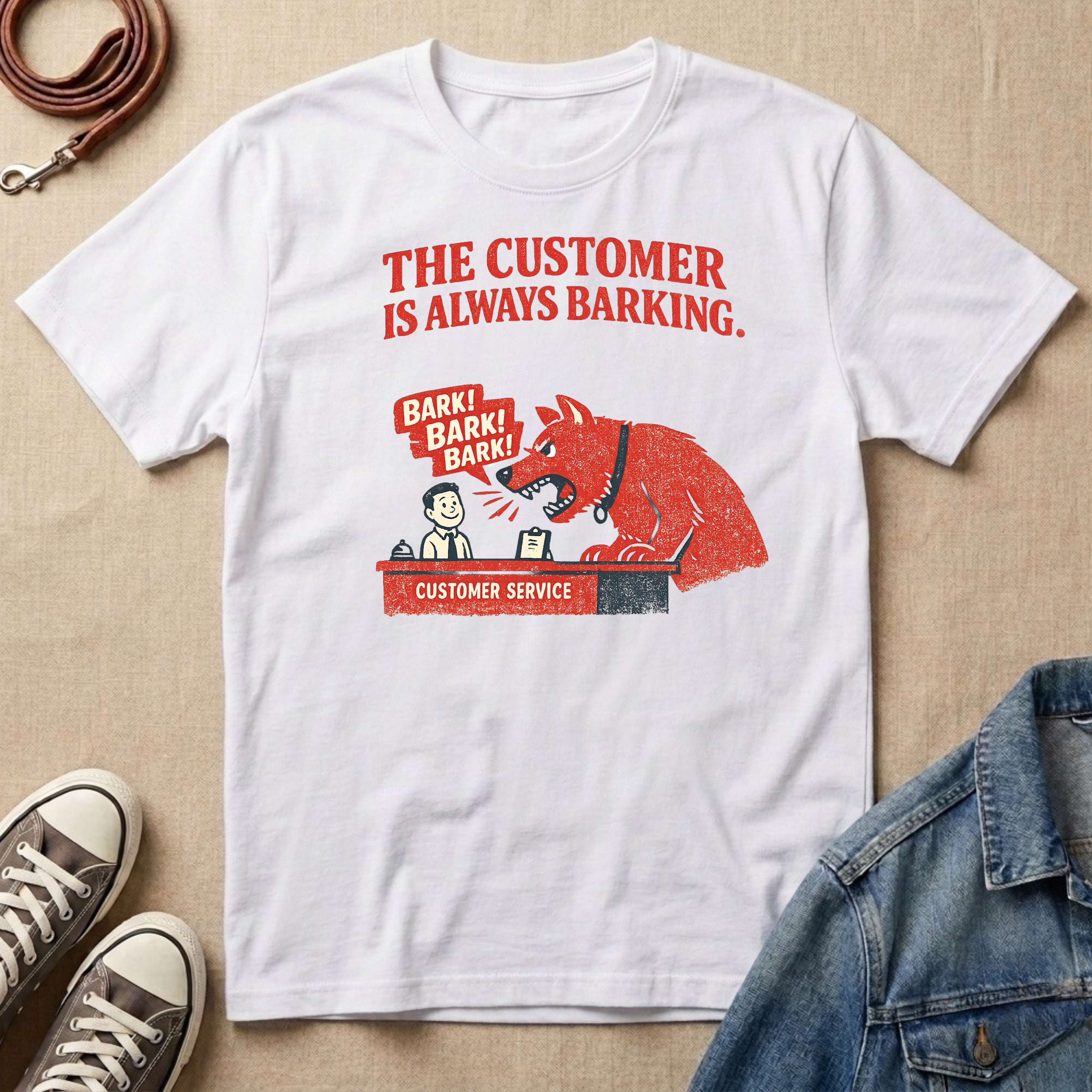 The Customer is Always Barking T-shirt